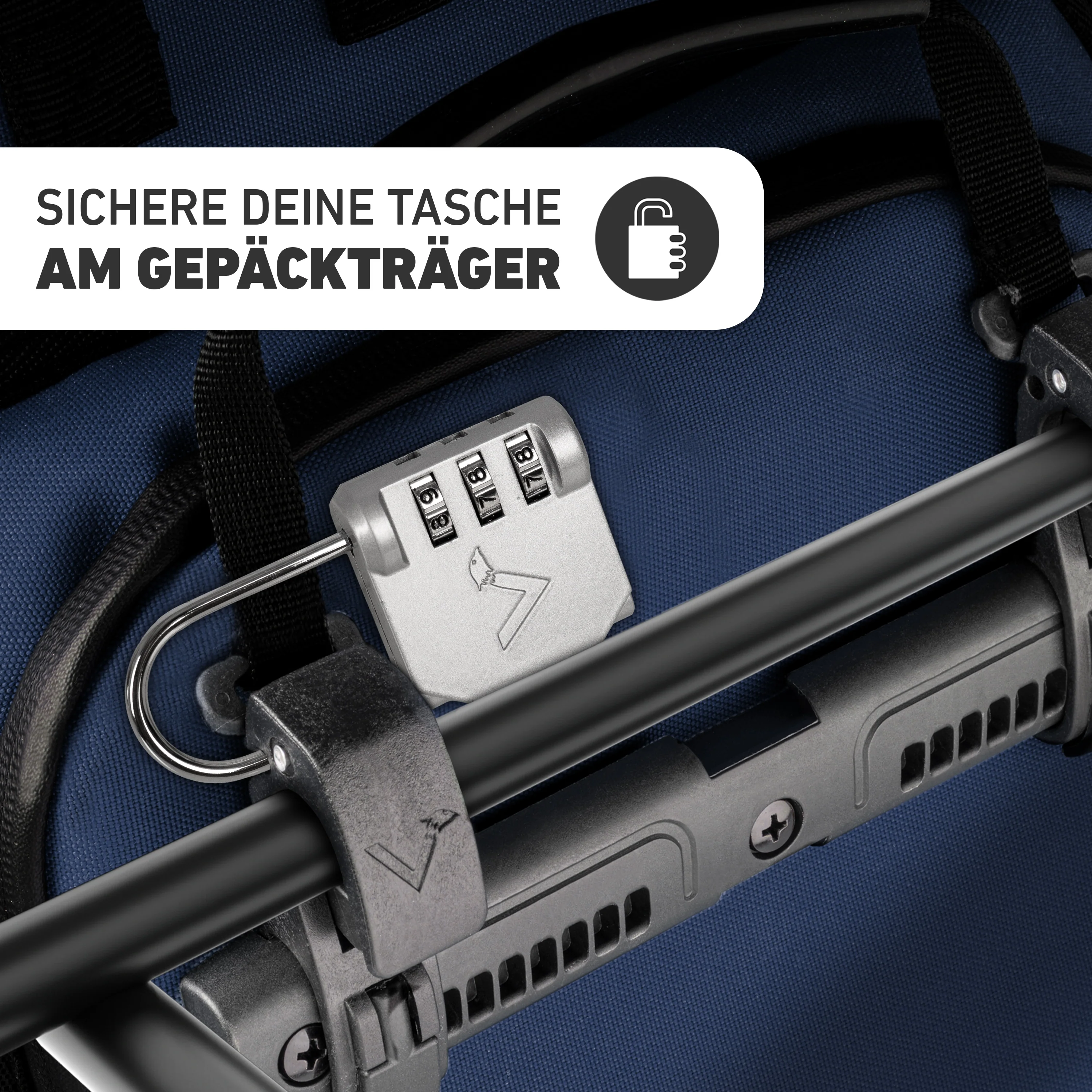 QuickLock - Zahlenschloss zum Abschließen von Fahrradtaschen - Image 3