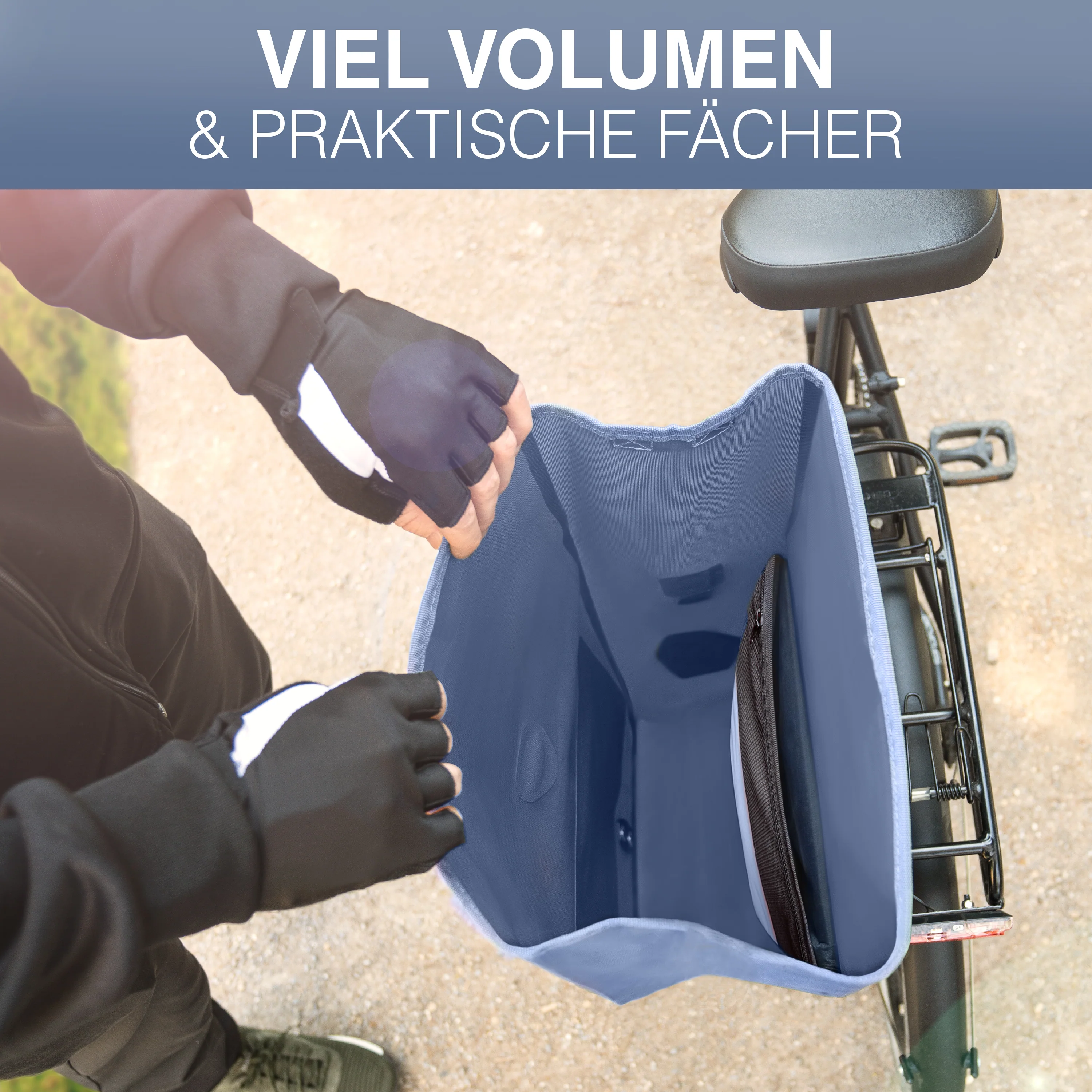 Bike Bag Urban - Praktische 2in1 Gepäckträgertasche im urbanen Look - Image 28