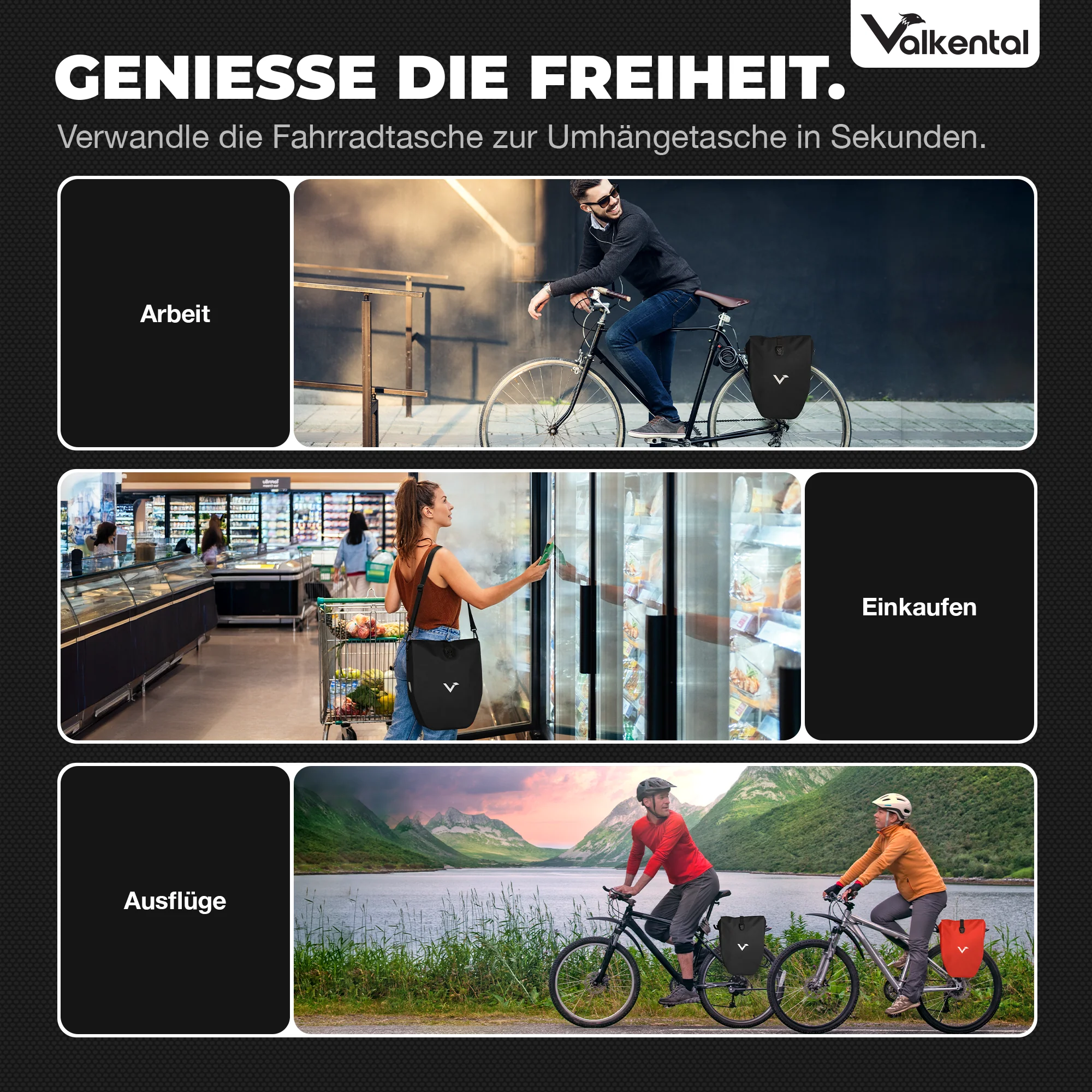 Bike Bag - große & wasserdichte Gepäckträgertasche - Image 3