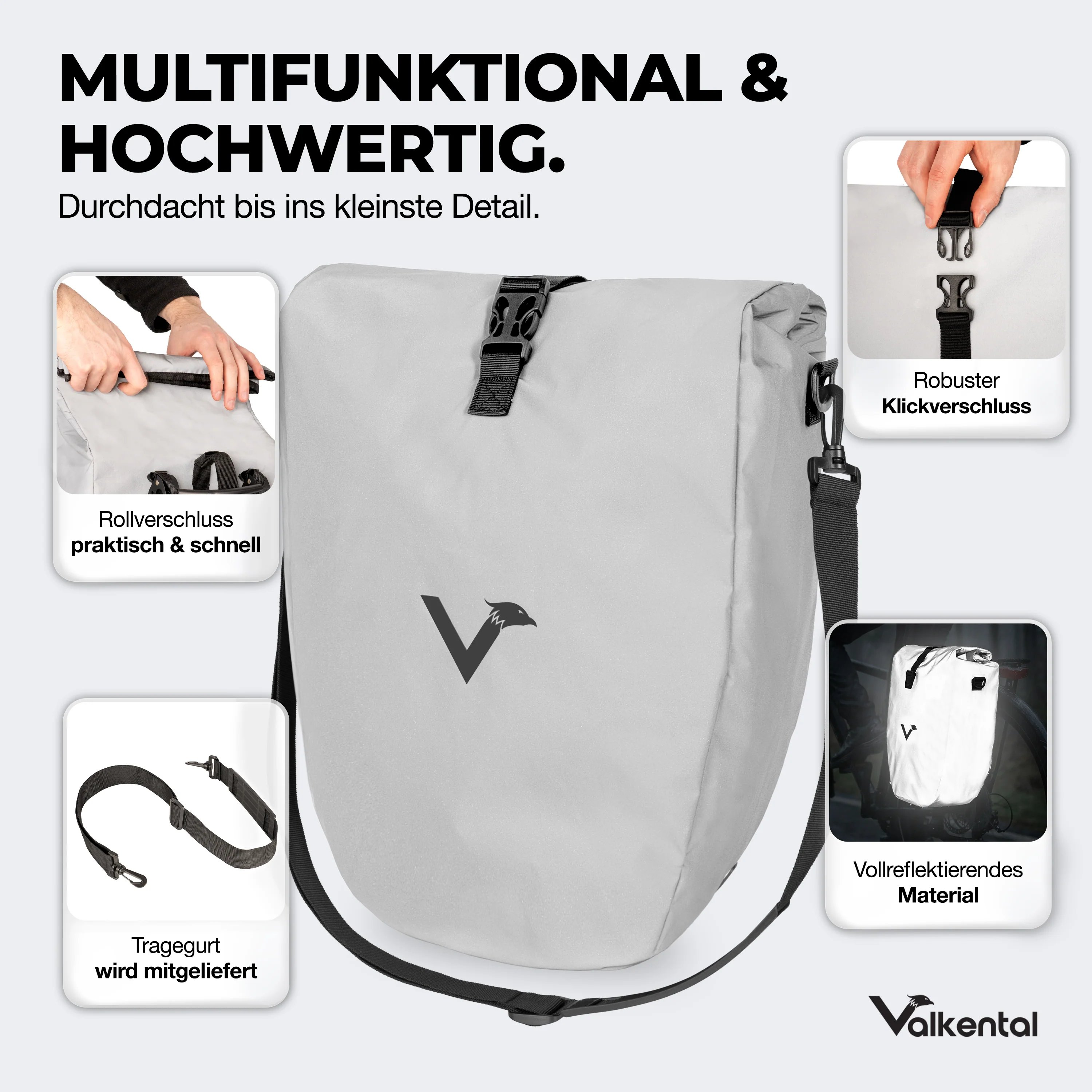 Bike Bag - große & wasserdichte Gepäckträgertasche - Image 9