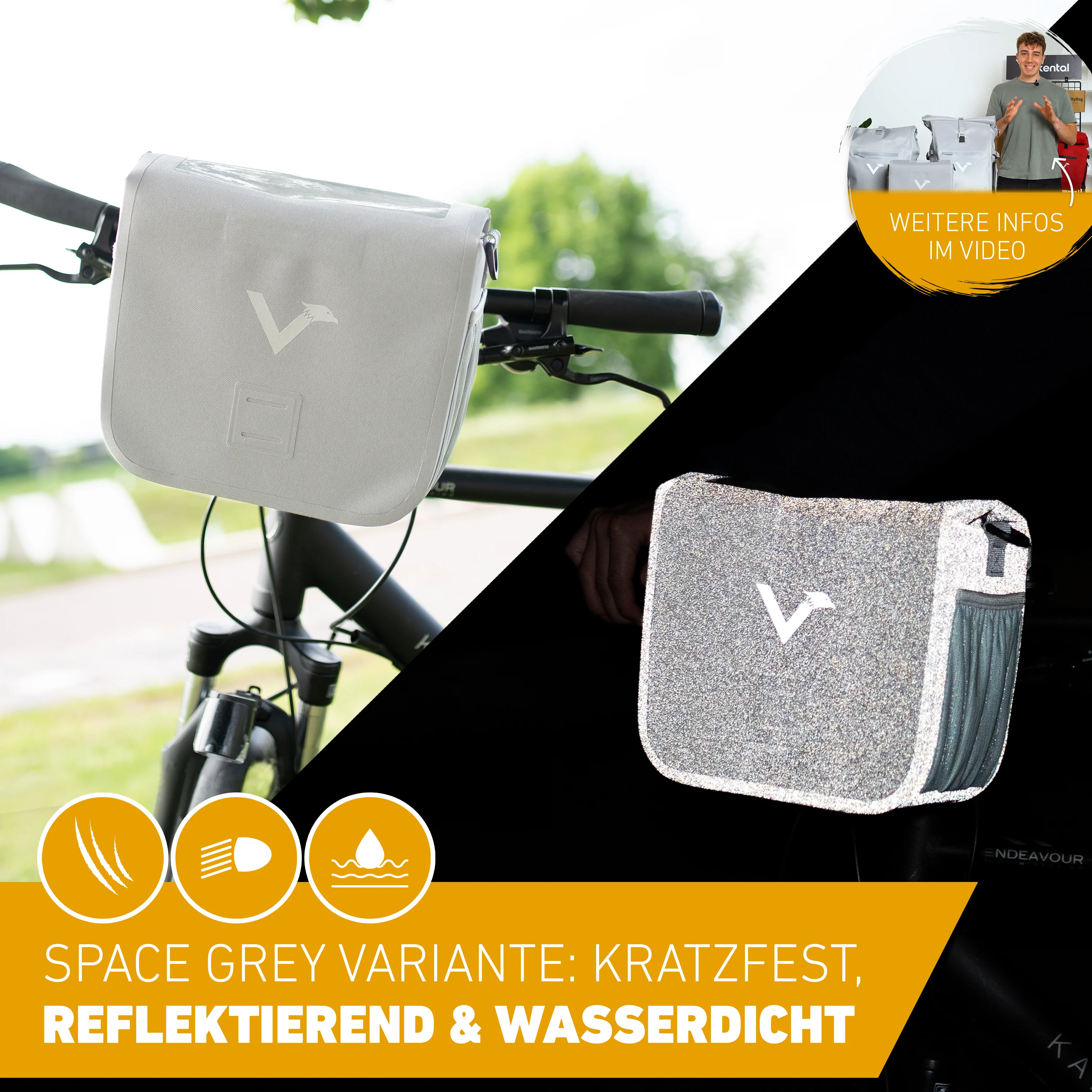 Front Pack - Robuste & wasserdichte Lenkertasche - B-Ware - Image 16