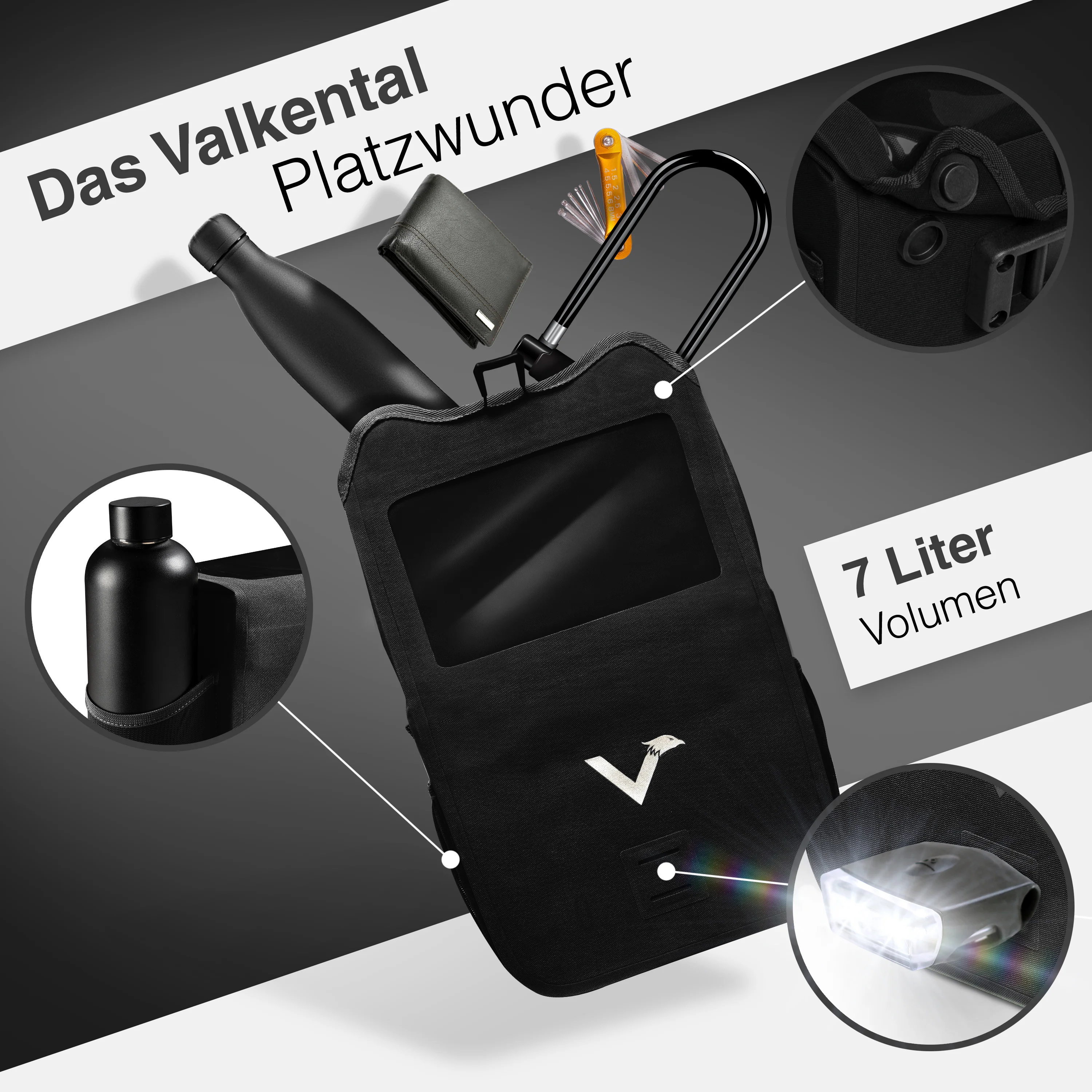 Front Pack - Robuste & wasserdichte Lenkertasche - B-Ware - Image 7