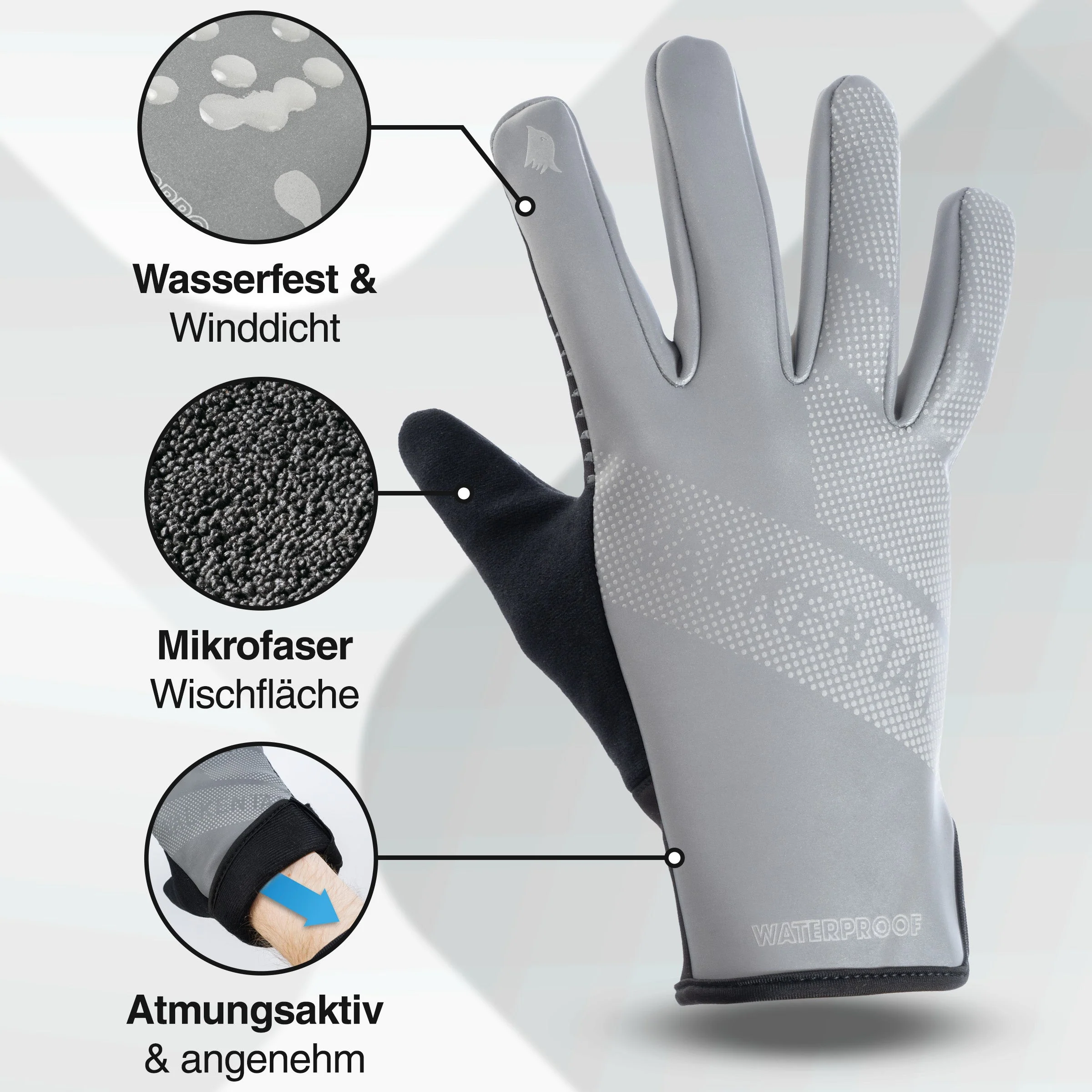 GloRider Flex - Wasserfester Übergangshandschuh mit Grip | Bundle - Image 2