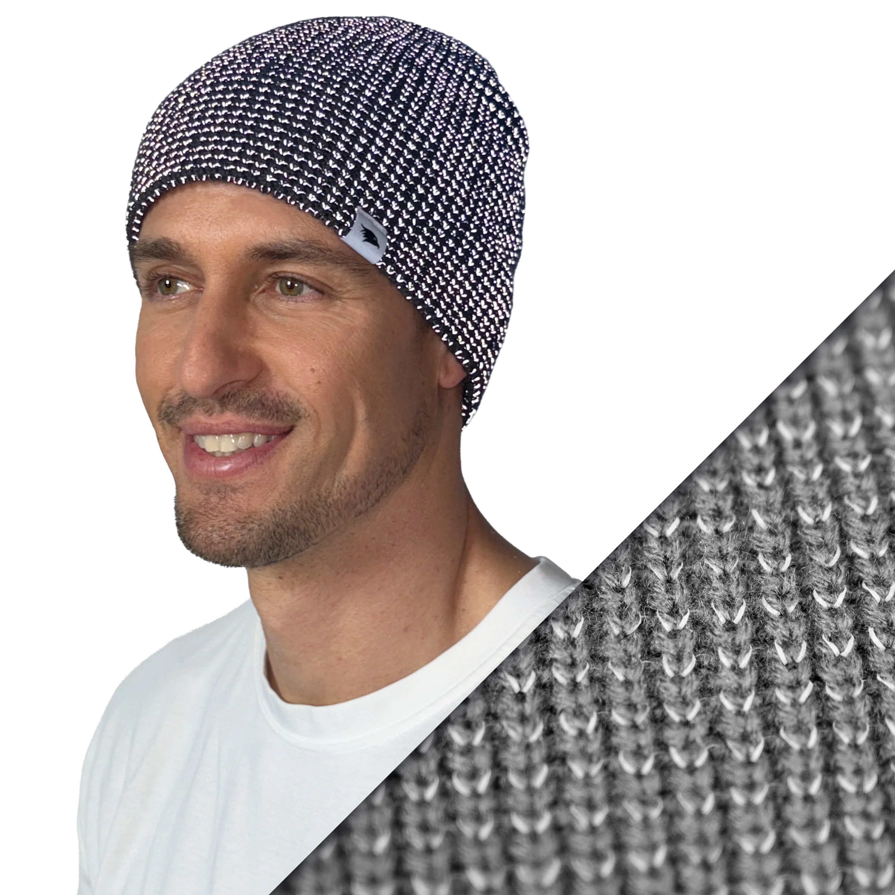 Reflective Beanie - Strickmütze mit reflektierendem Garn - Image 2
