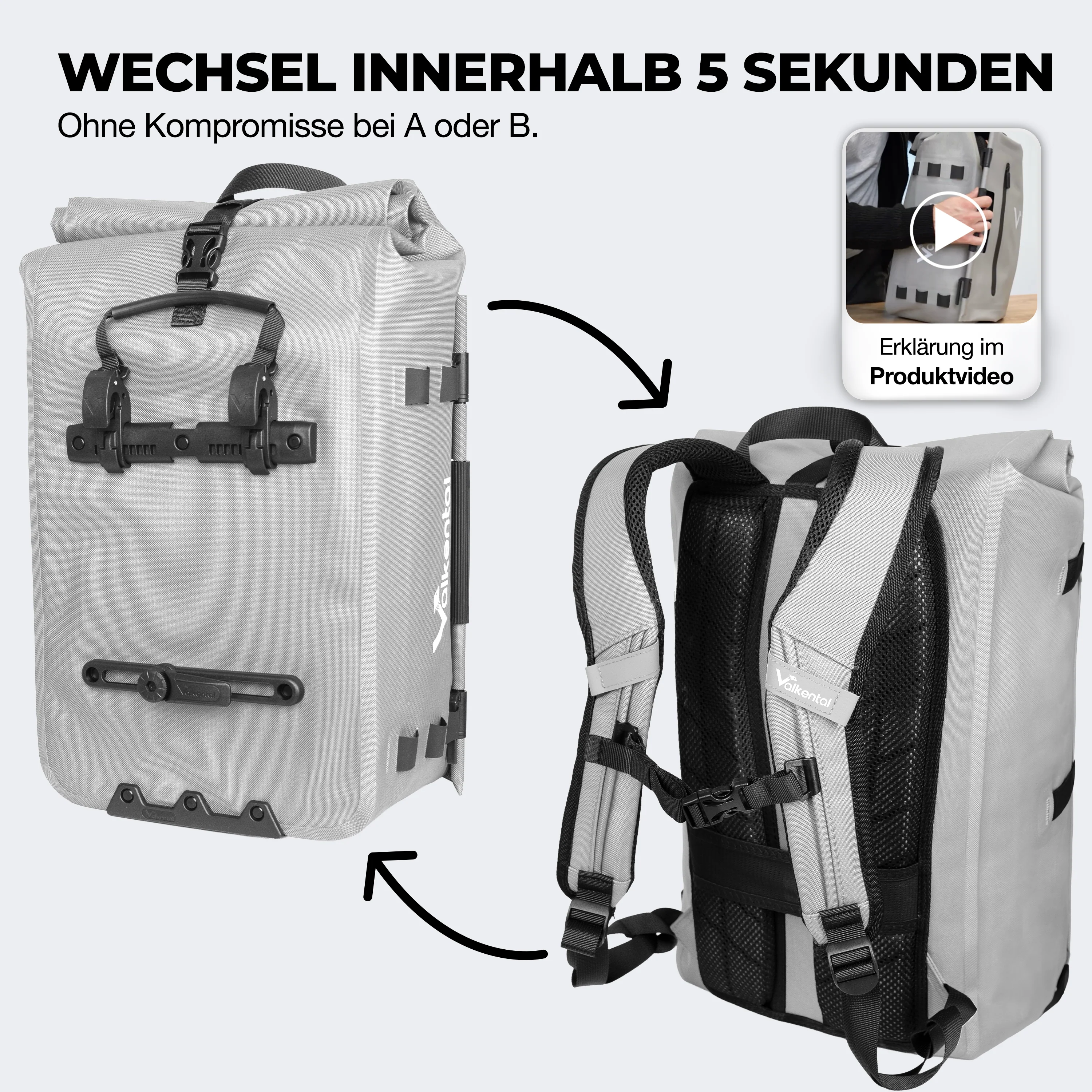 NEU: TrailX - 2in1 Fahrradtasche & Rucksack für jeden Untergrund - Image 26