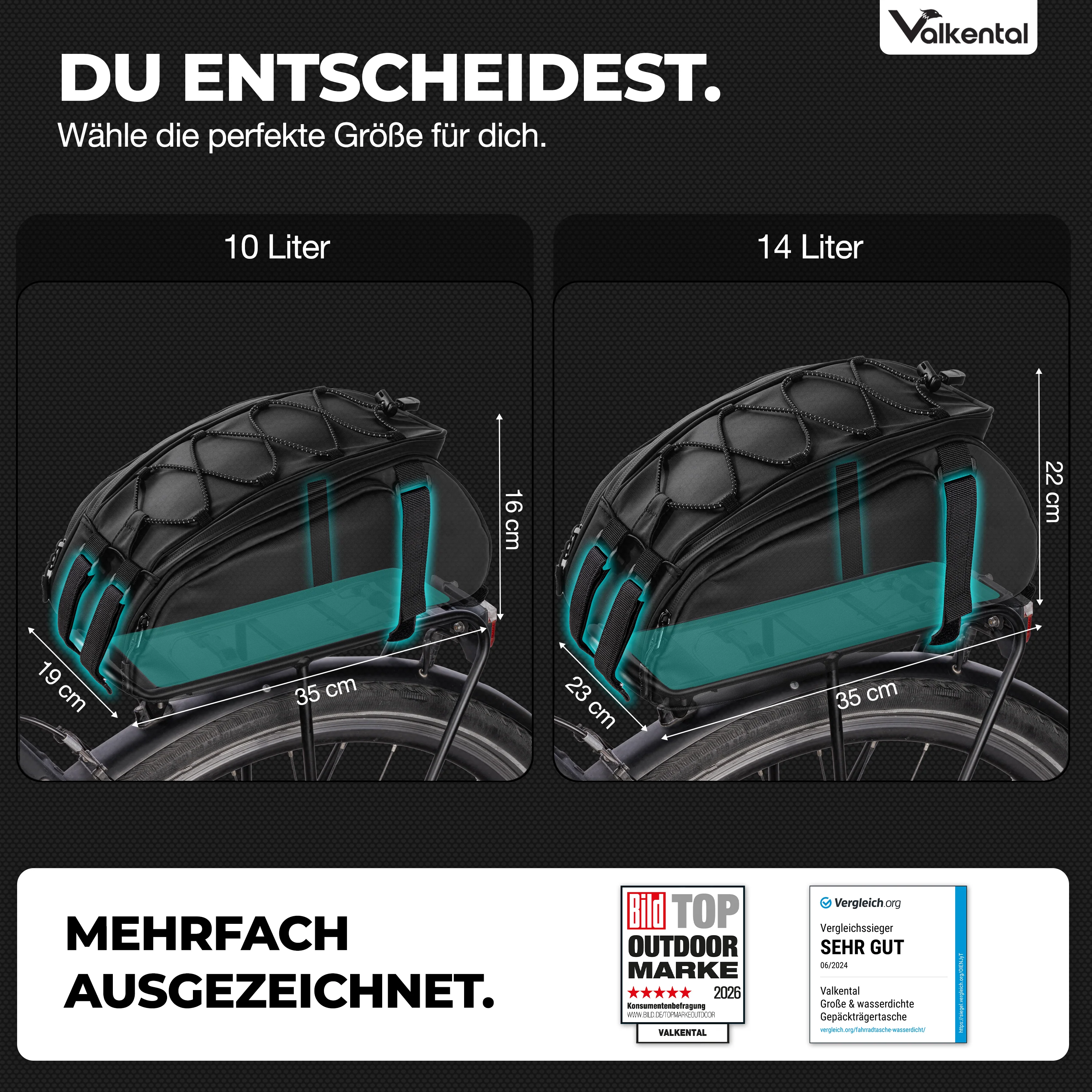 Trunk Bag - Aufliegende 3in1 Gepäckträgertasche mit Rucksackfunktion - Image 10