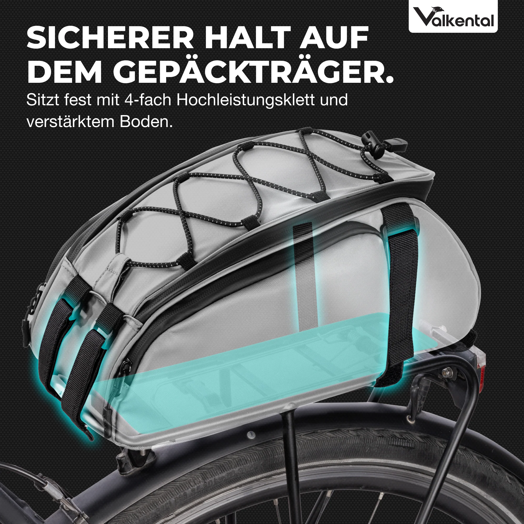 Trunk Bag - Aufliegende 3in1 Gepäckträgertasche mit Rucksackfunktion - Image 17