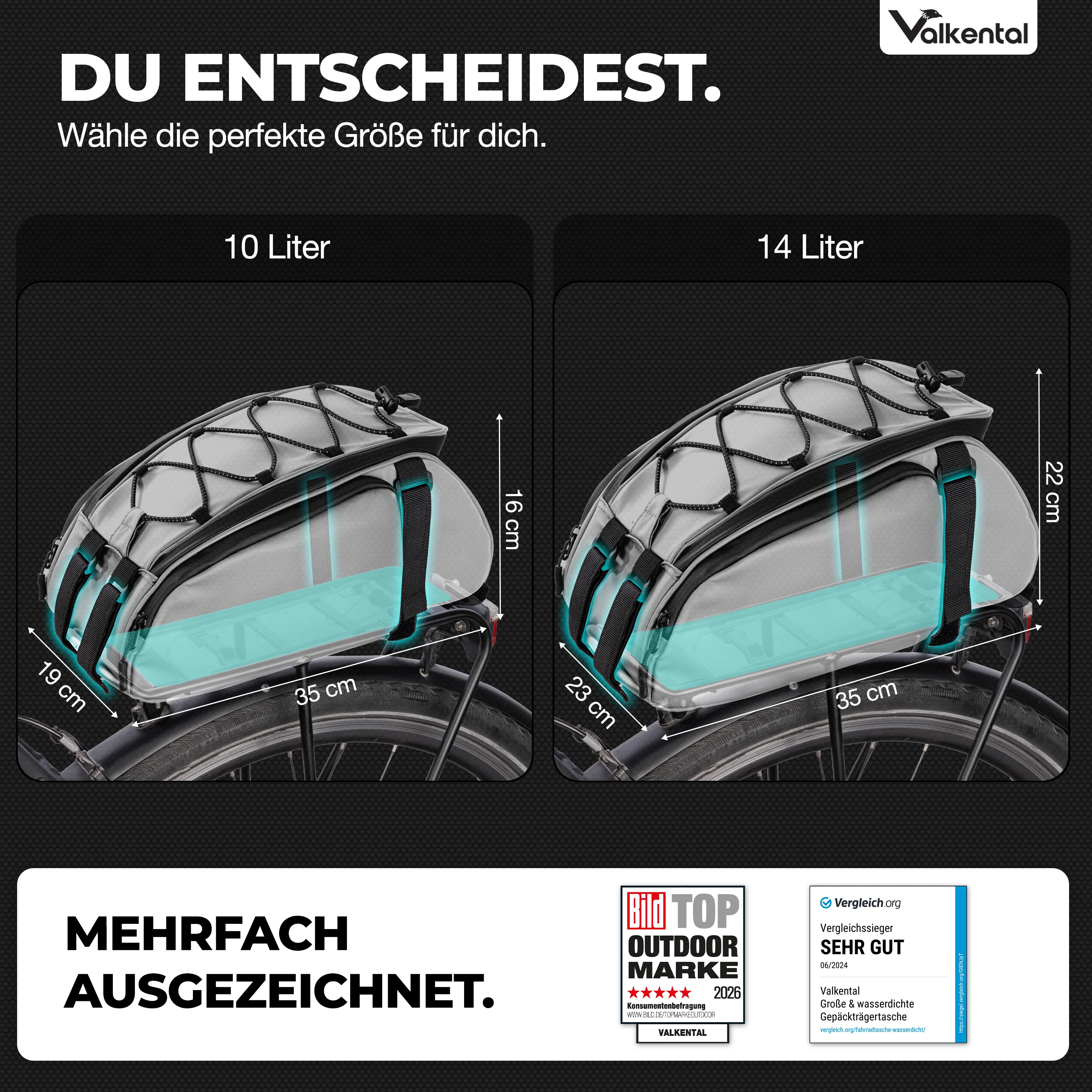 Trunk Bag - Aufliegende 3in1 Gepäckträgertasche mit Rucksackfunktion - Image 19