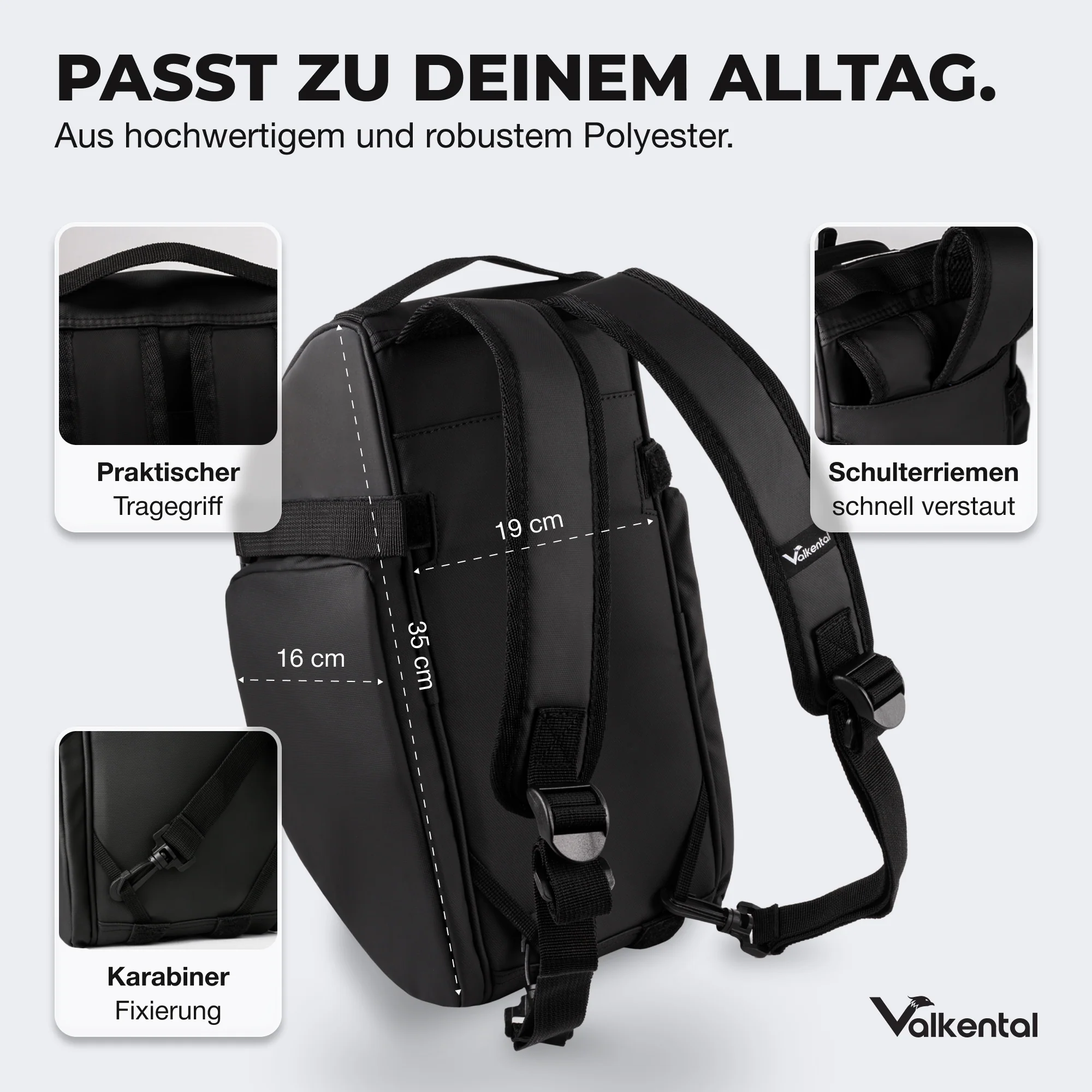Trunk Bag - Aufliegende 3in1 Gepäckträgertasche mit Rucksackfunktion - Image 6