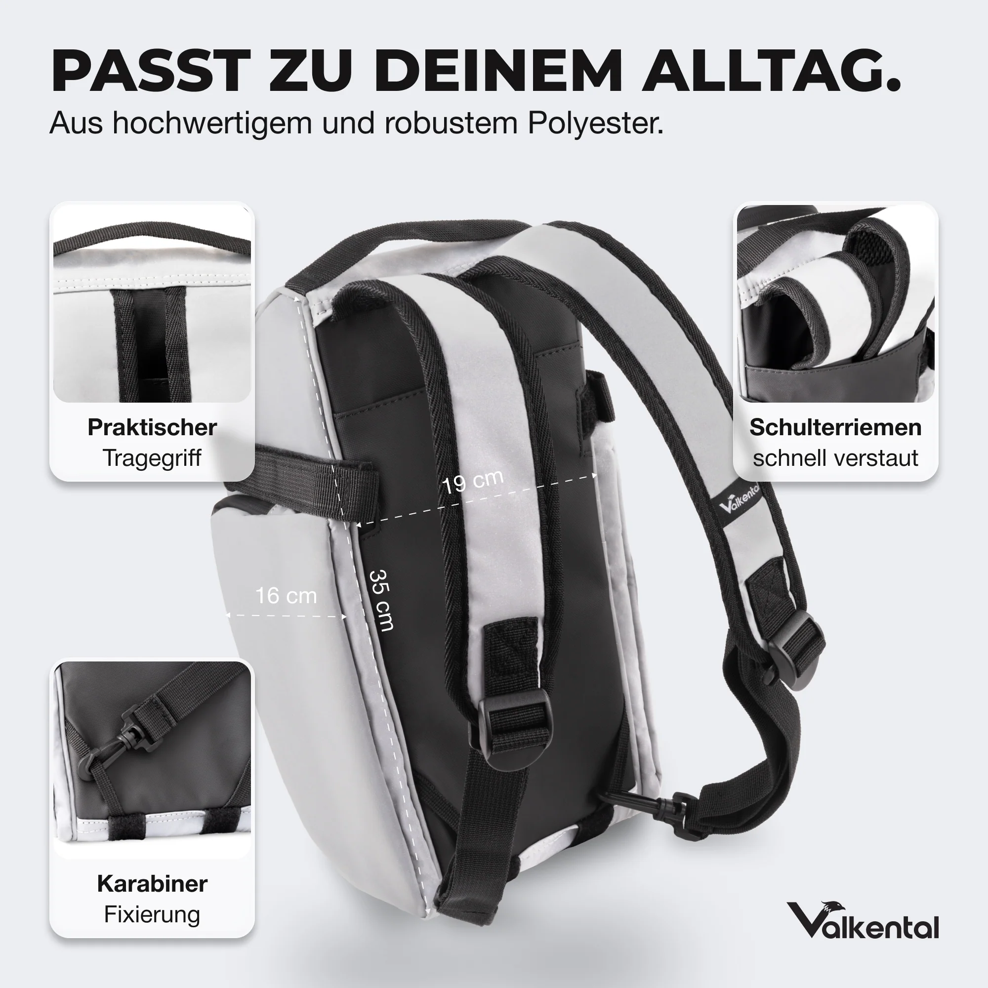 Trunk Bag - Aufliegende Gepäckträgertasche mit Rucksackfunktion - B-Ware - Image 10