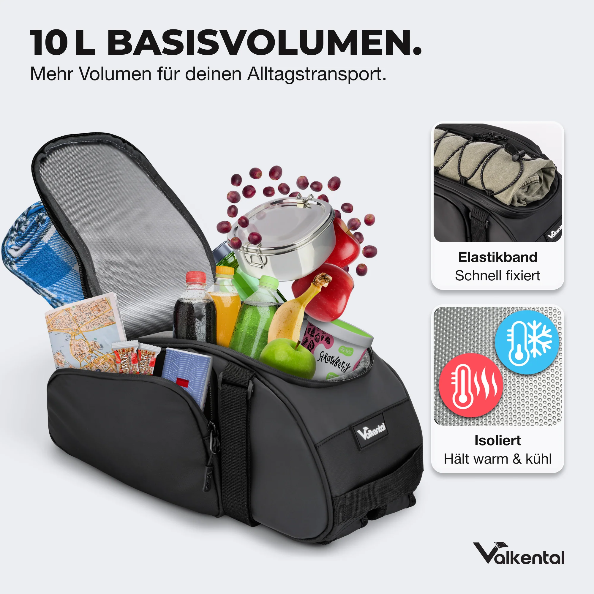 Trunk Bag - Aufliegende Gepäckträgertasche mit Rucksackfunktion - B-Ware - Image 17