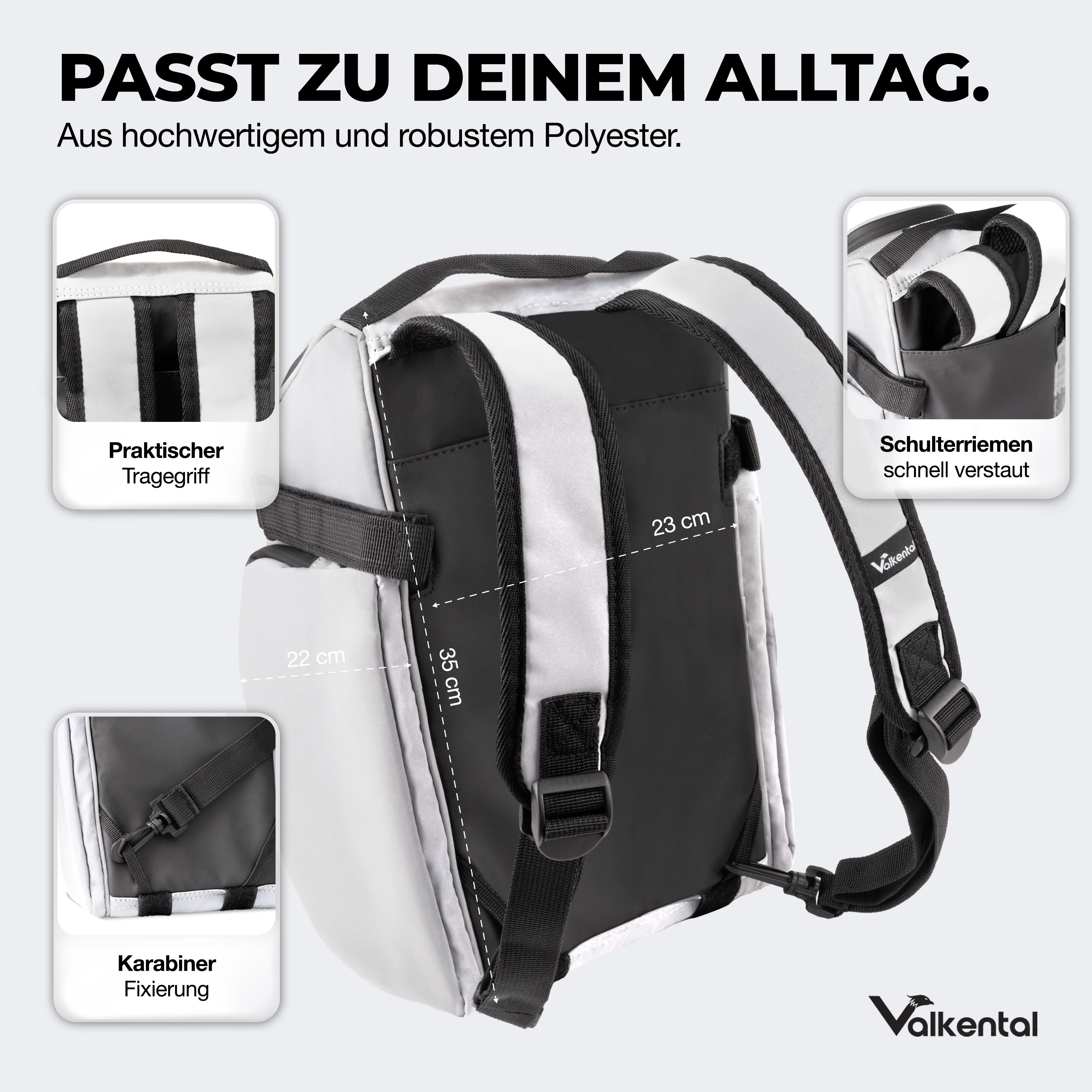 Trunk Bag - Aufliegende Gepäckträgertasche mit Rucksackfunktion - B-Ware - Image 25