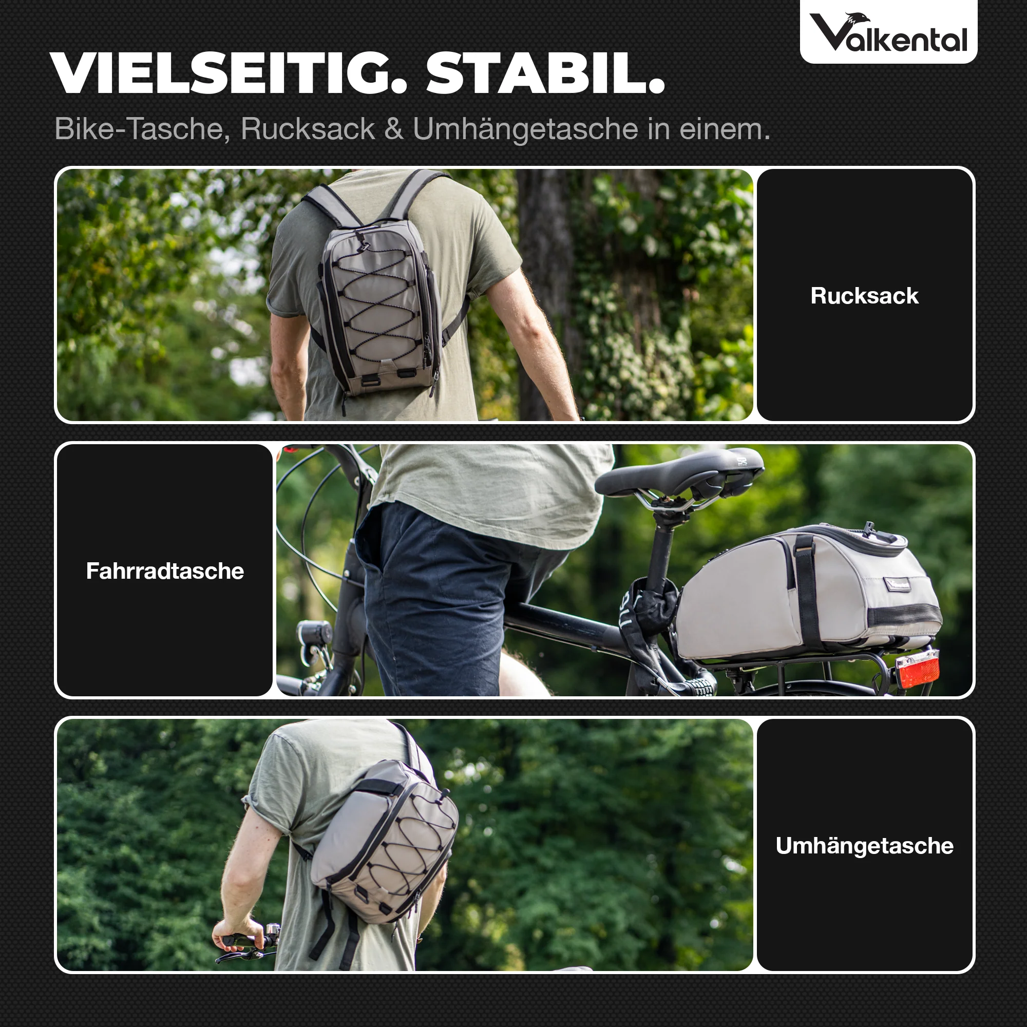 Trunk Bag - Aufliegende Gepäckträgertasche mit Rucksackfunktion - B-Ware - Image 26