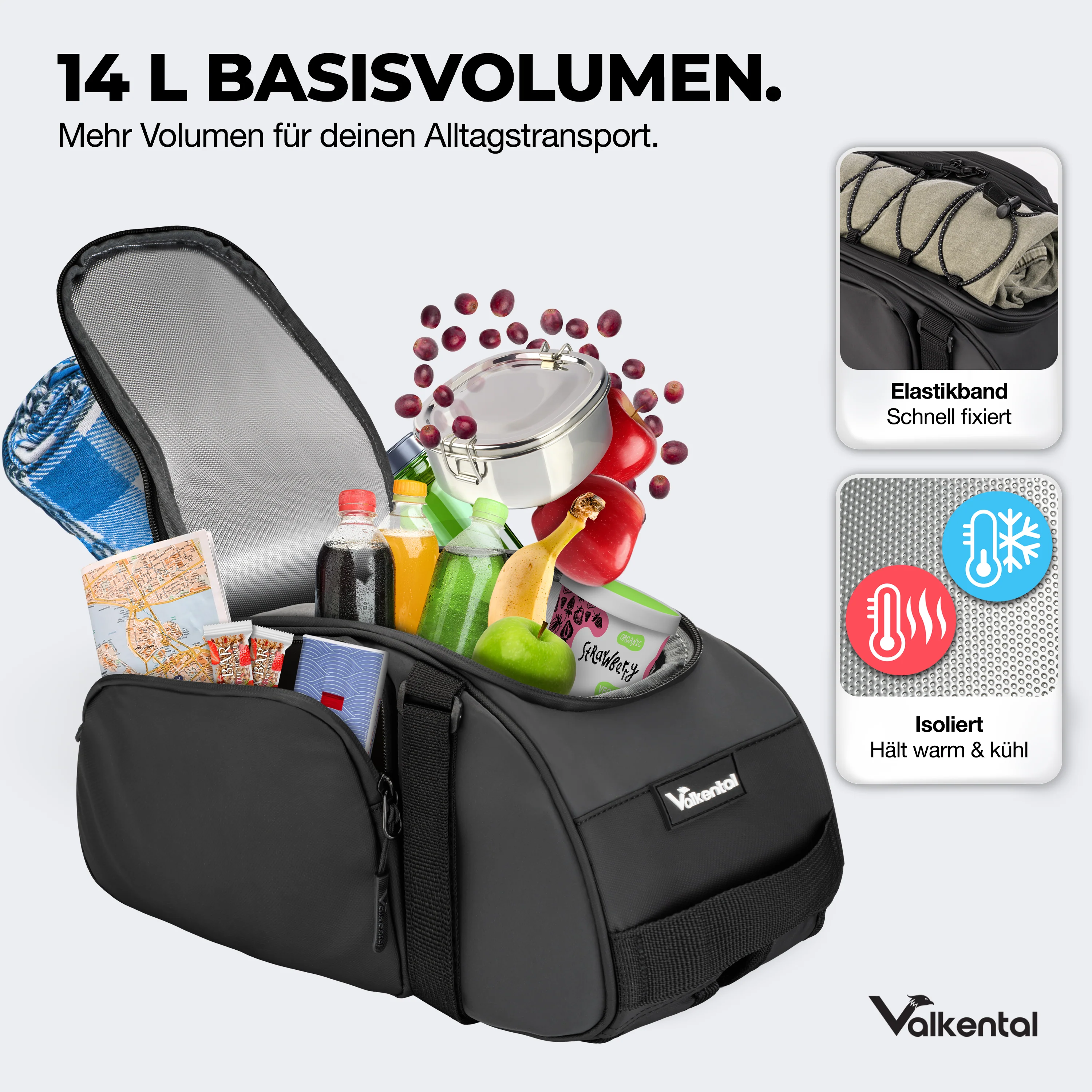 Trunk Bag - Aufliegende Gepäckträgertasche mit Rucksackfunktion - B-Ware - Image 32