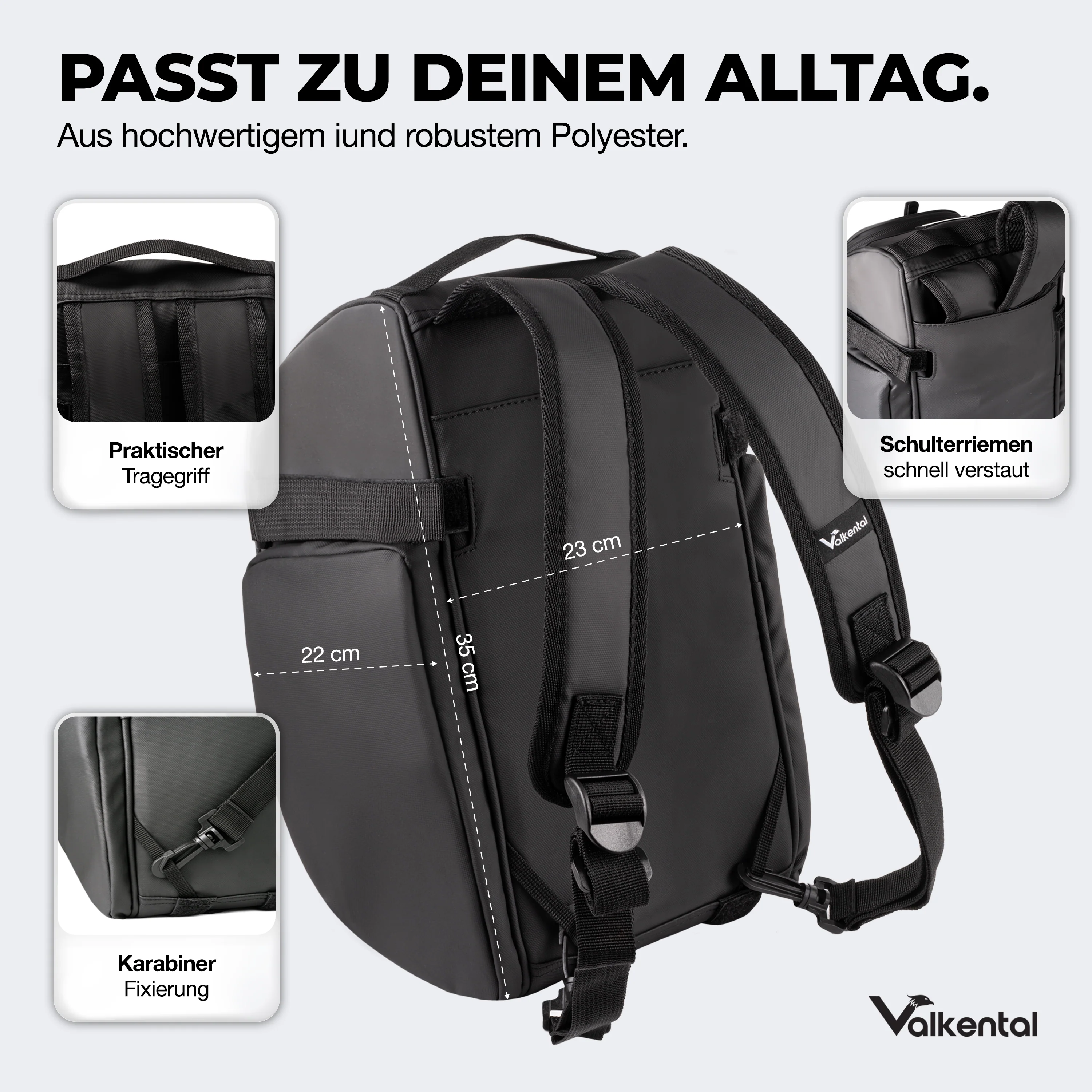 Trunk Bag - Aufliegende Gepäckträgertasche mit Rucksackfunktion - B-Ware - Image 33