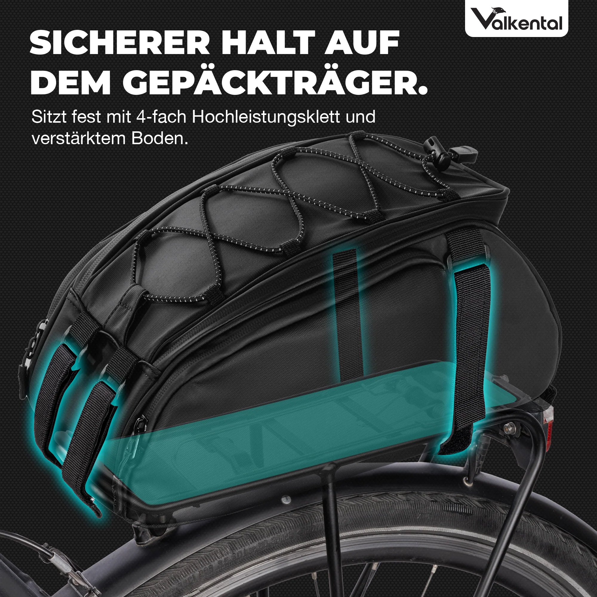 Trunk Bag - Aufliegende Gepäckträgertasche mit Rucksackfunktion - B-Ware - Image 43