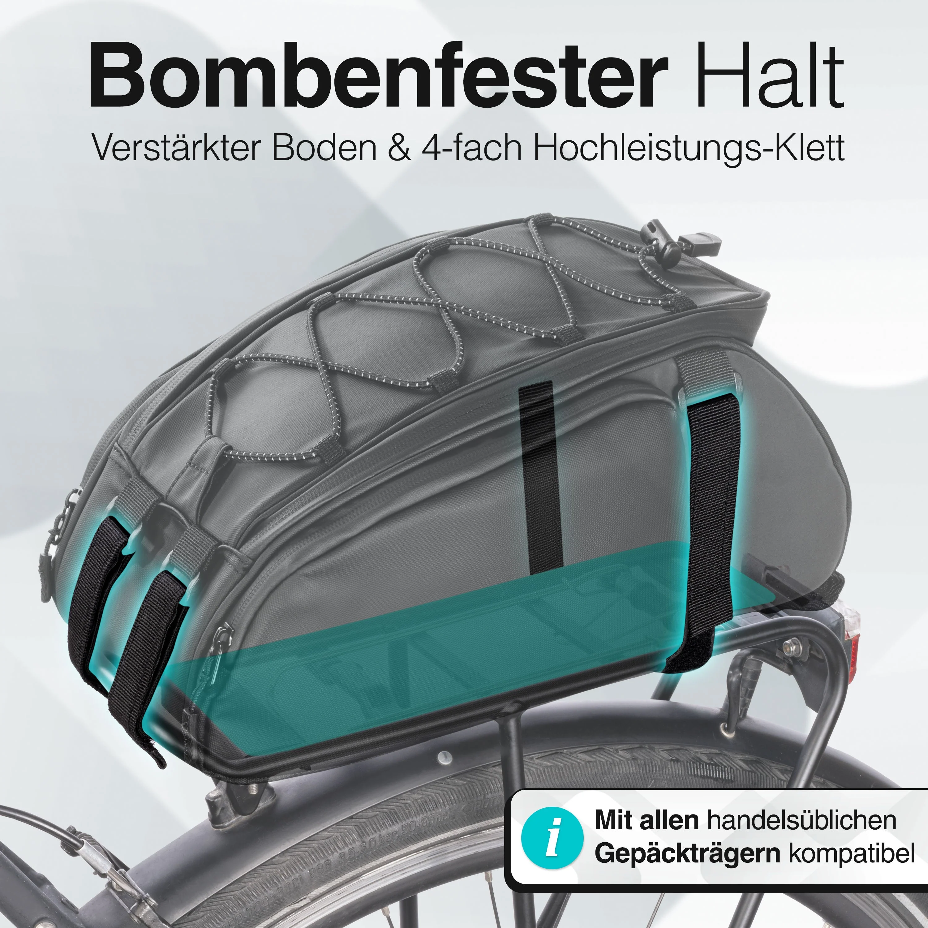 Trunk Bag - Aufliegende Gepäckträgertasche mit Rucksackfunktion | Bundle - Image 15