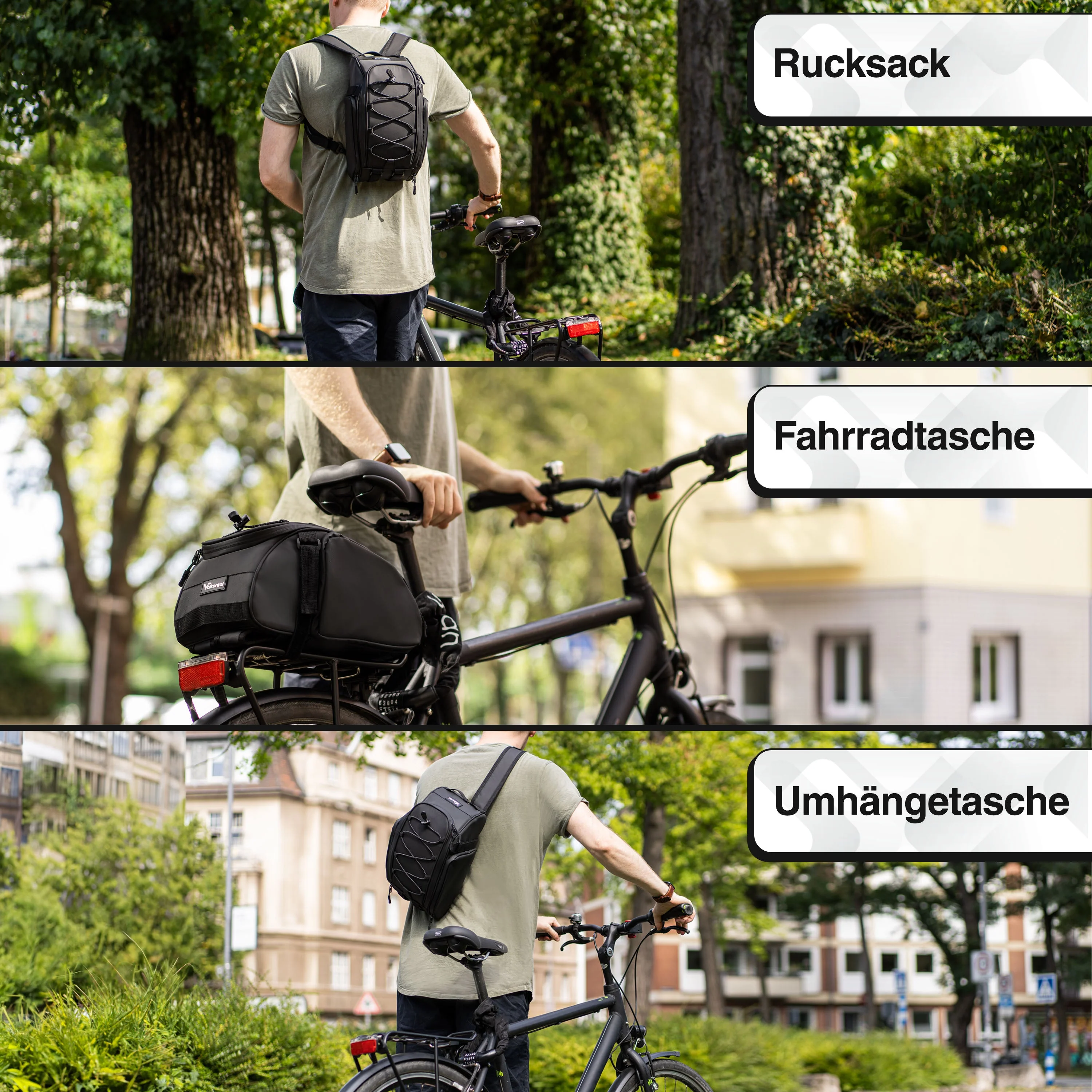 Trunk Bag - Aufliegende Gepäckträgertasche mit Rucksackfunktion | Bundle - Image 4