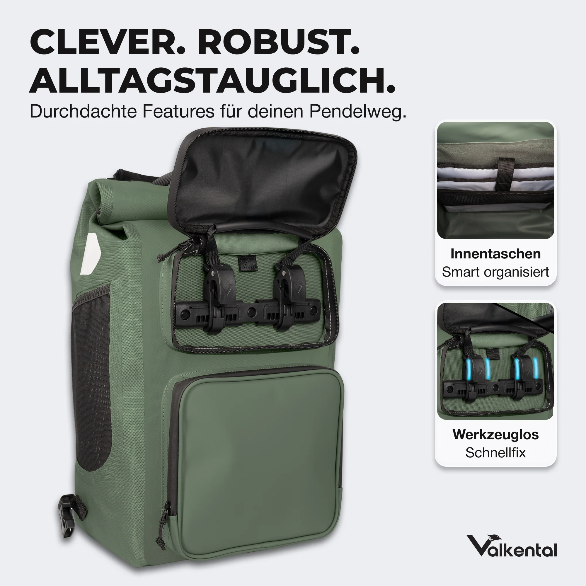 UrbanX 2.0 - 2in1 Fahrradtasche & Rucksack für die Stadt - Image 12