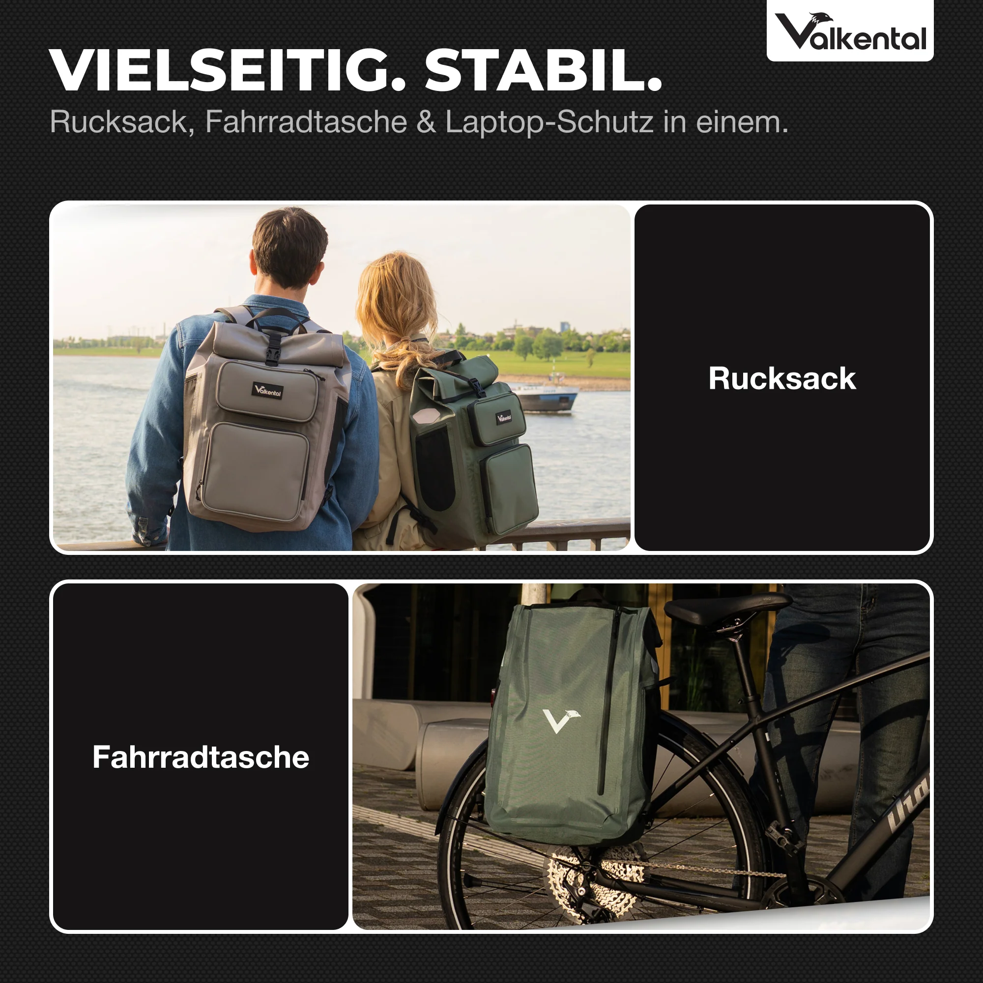 UrbanX 2.0 - 2in1 Fahrradtasche & Rucksack für die Stadt - Image 14