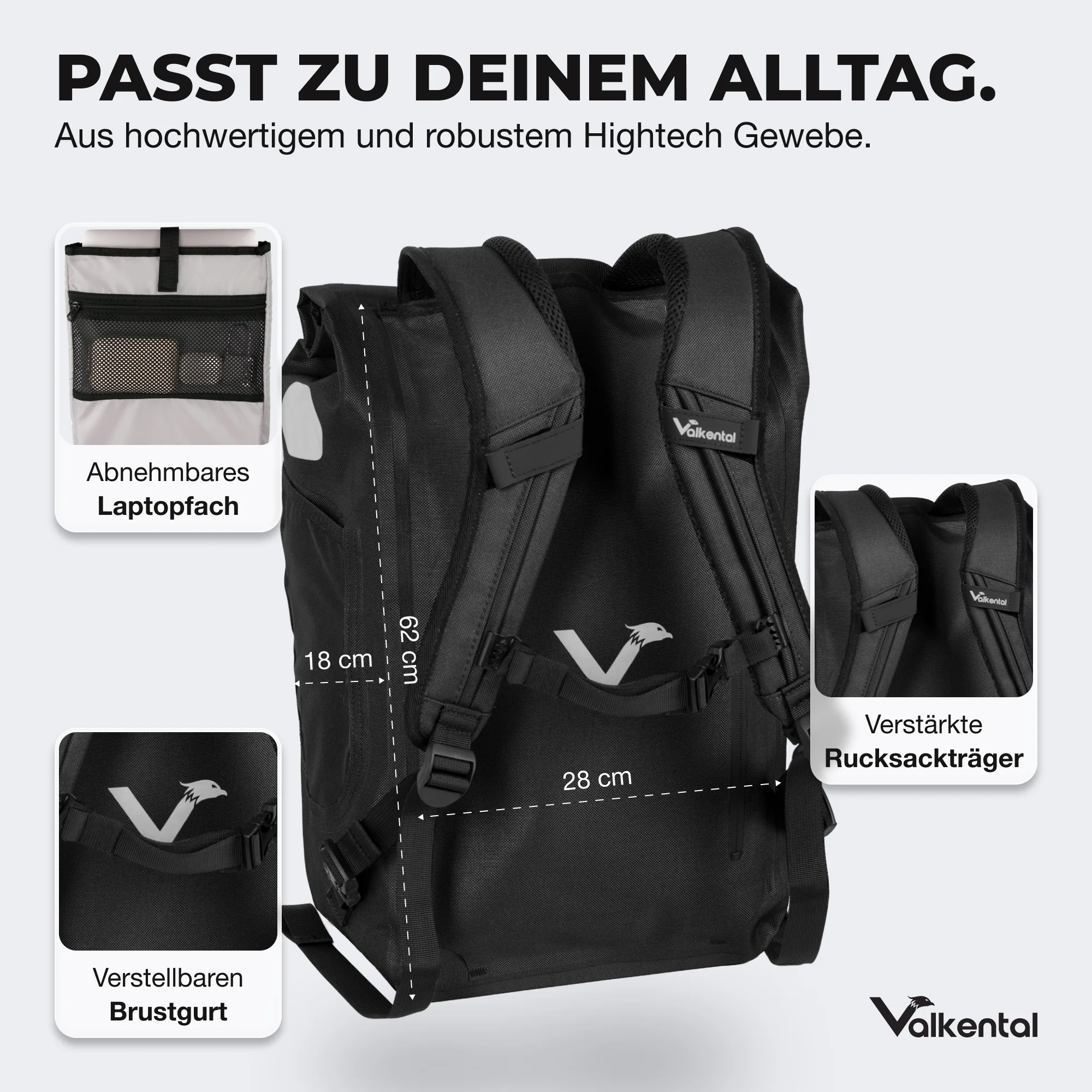 UrbanX 2.0 - 2in1 Fahrradtasche & Rucksack für die Stadt - Image 21