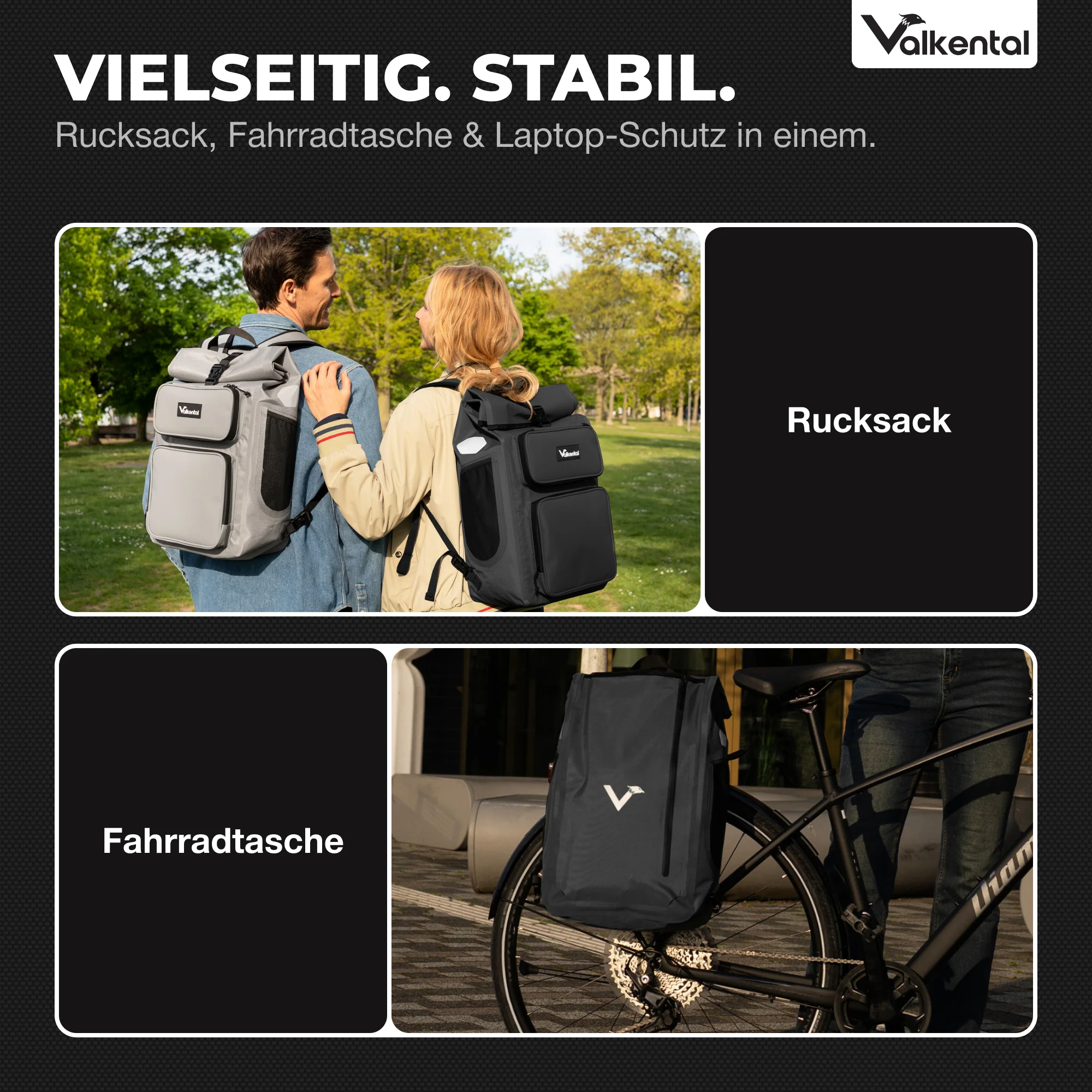 UrbanX 2.0 - 2in1 Fahrradtasche & Rucksack für die Stadt - Image 22