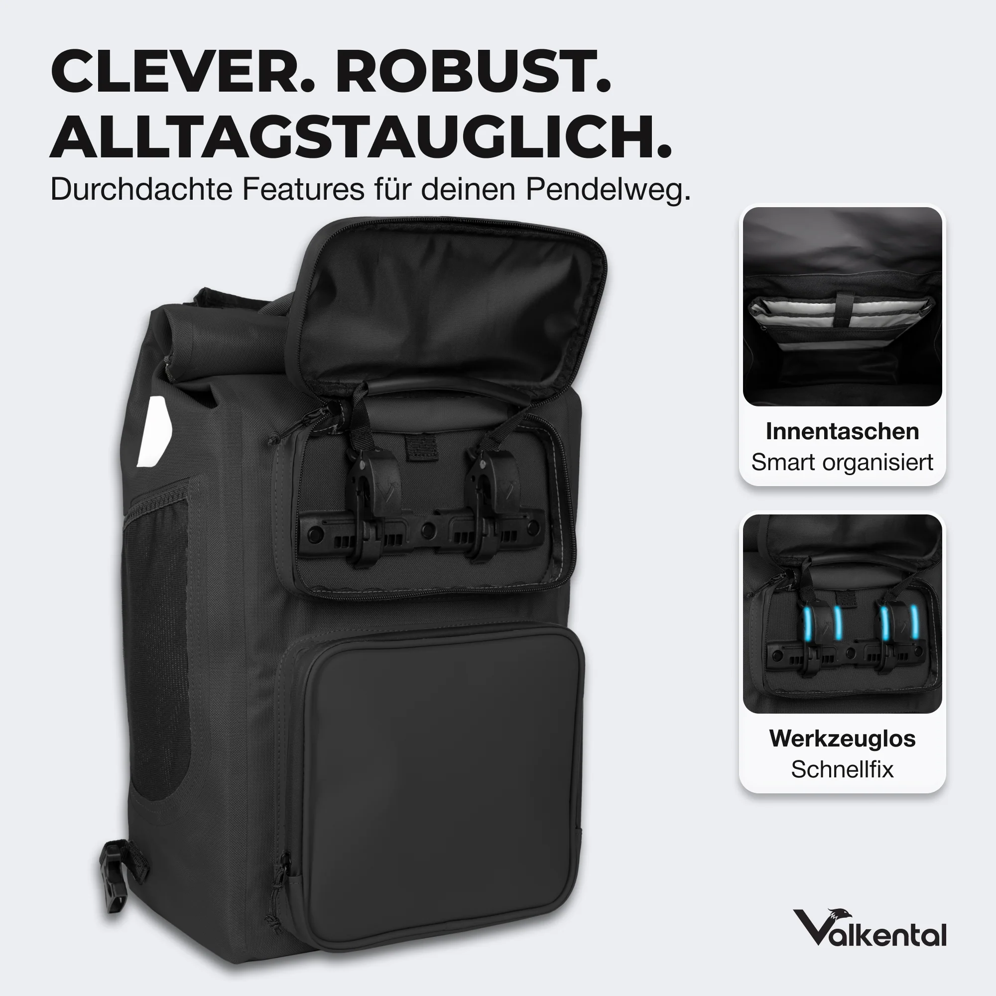 UrbanX 2.0 - 2in1 Fahrradtasche & Rucksack für die Stadt - Image 36