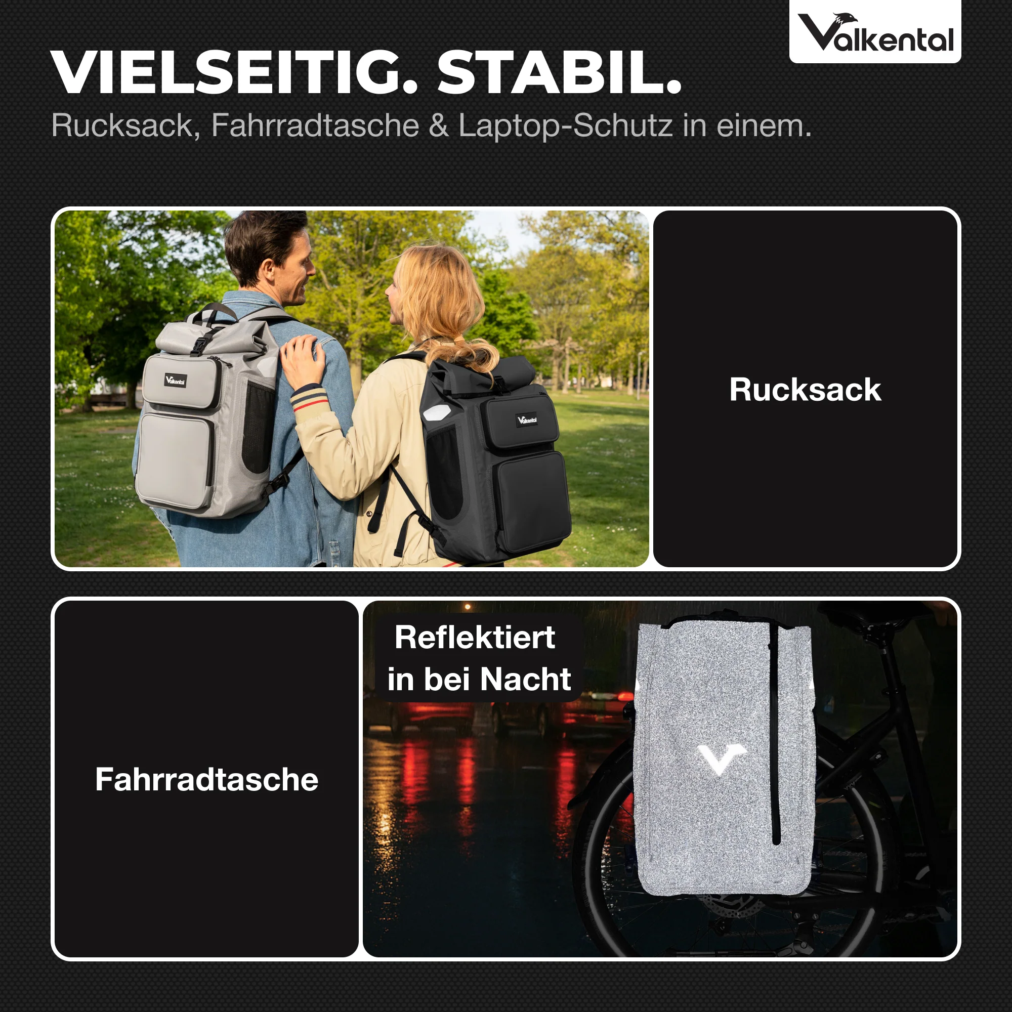 UrbanX 2.0 - 2in1 Fahrradtasche & Rucksack für die Stadt - Image 38