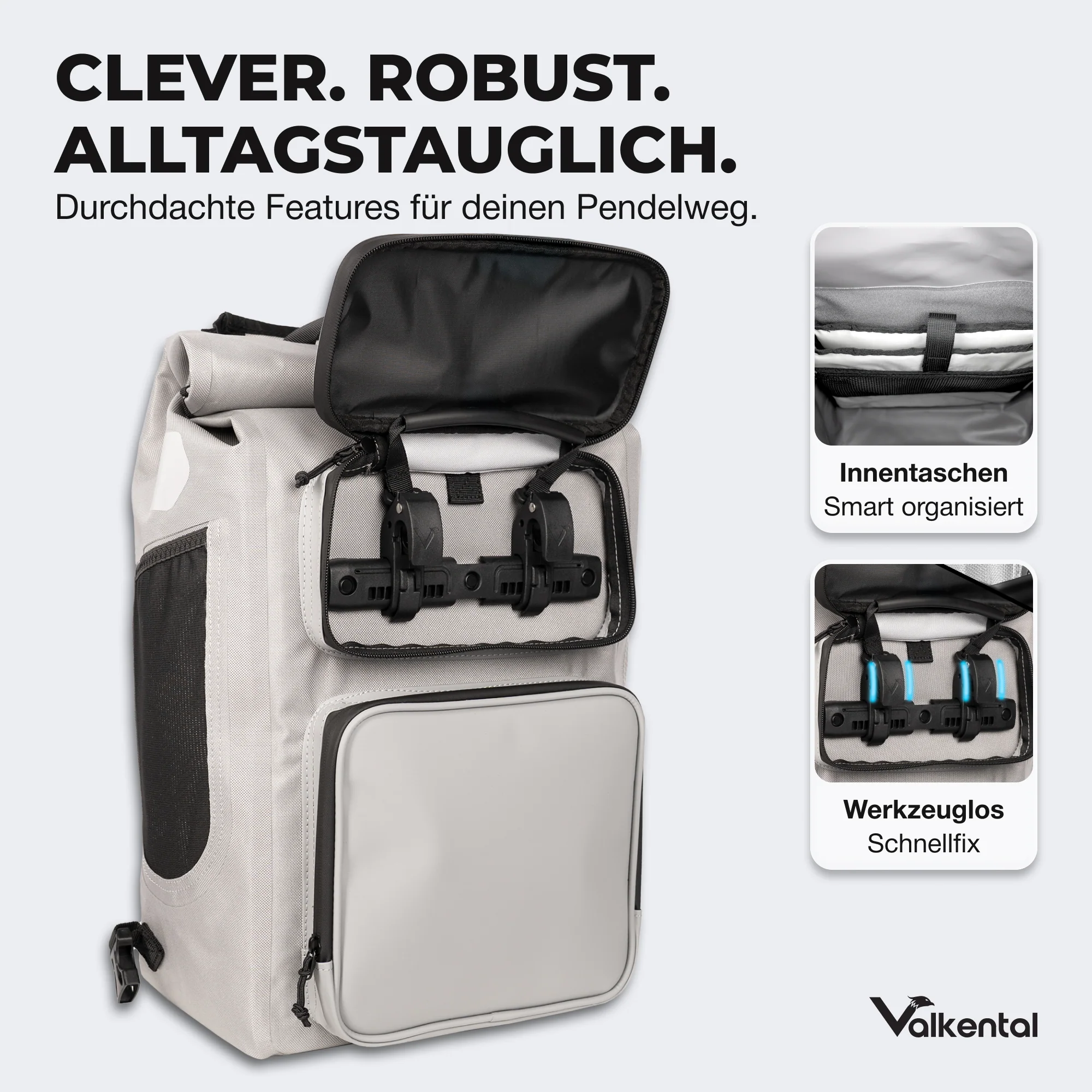 UrbanX 2.0 - 2in1 Fahrradtasche & Rucksack für die Stadt - Image 4