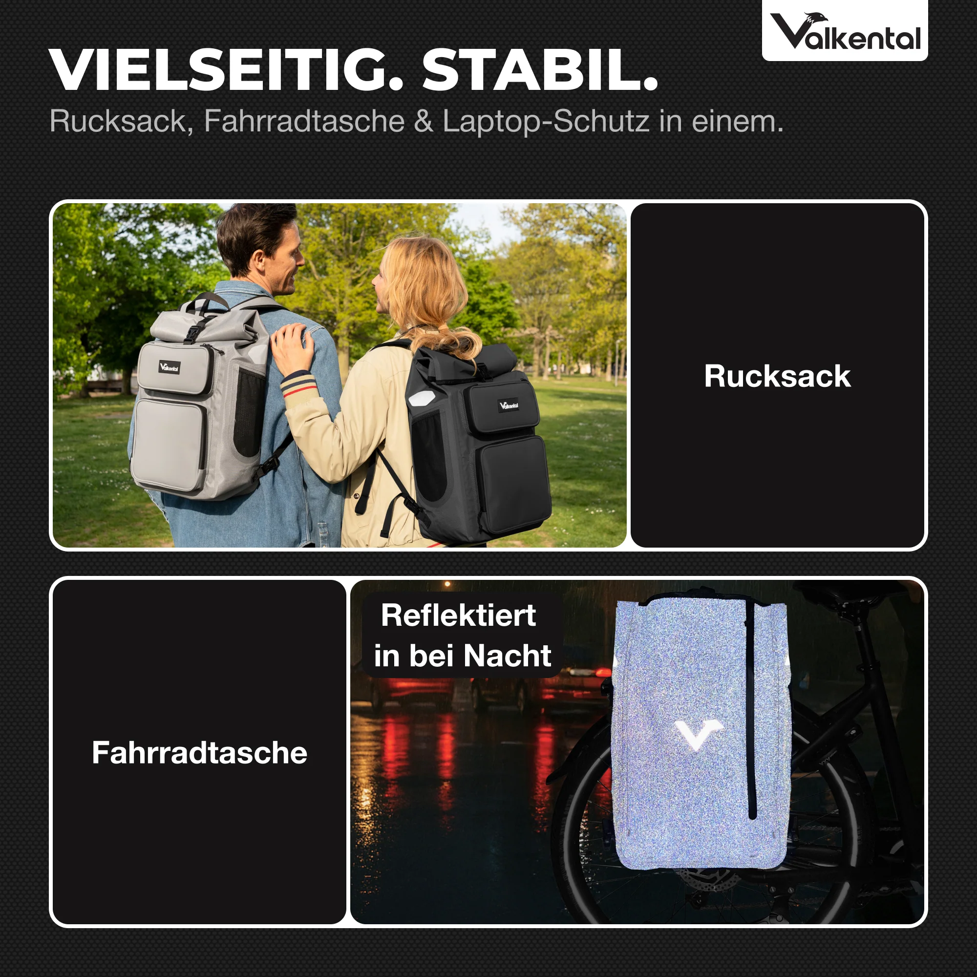 UrbanX 2.0 - 2in1 Fahrradtasche & Rucksack für die Stadt - Image 6