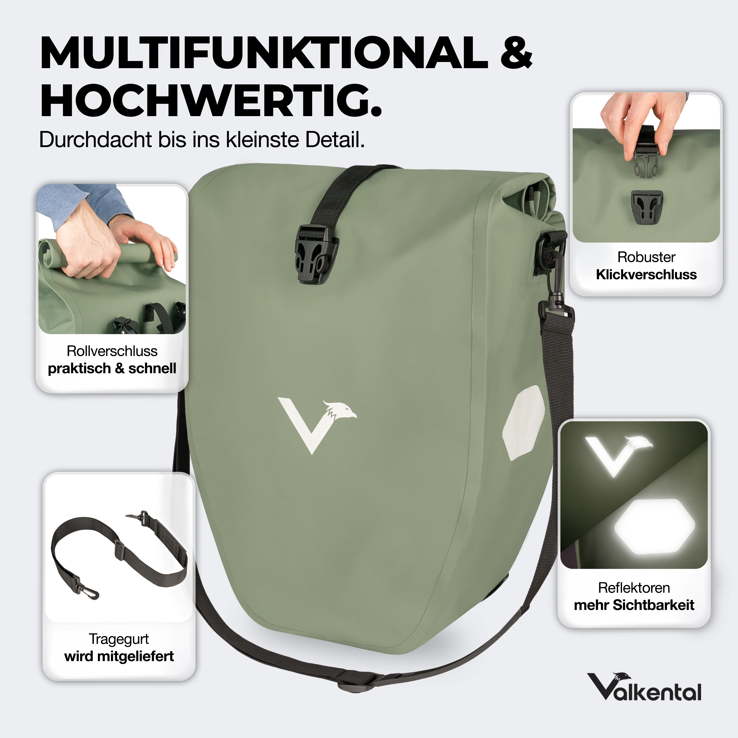 Bike Bag - große & wasserdichte Gepäckträgertasche - B-Ware - Image 101