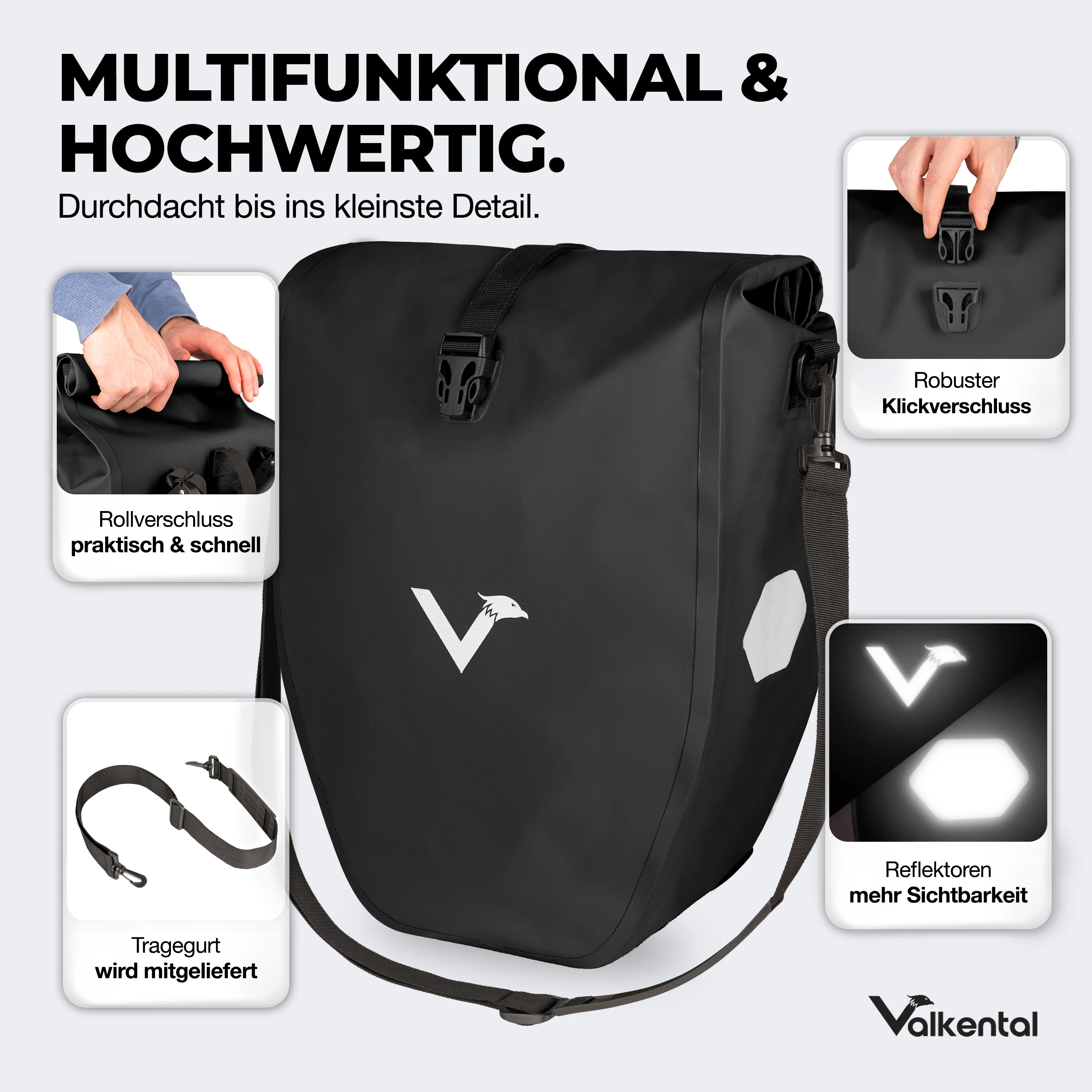 Bike Bag - große & wasserdichte Gepäckträgertasche - B-Ware - Image 108