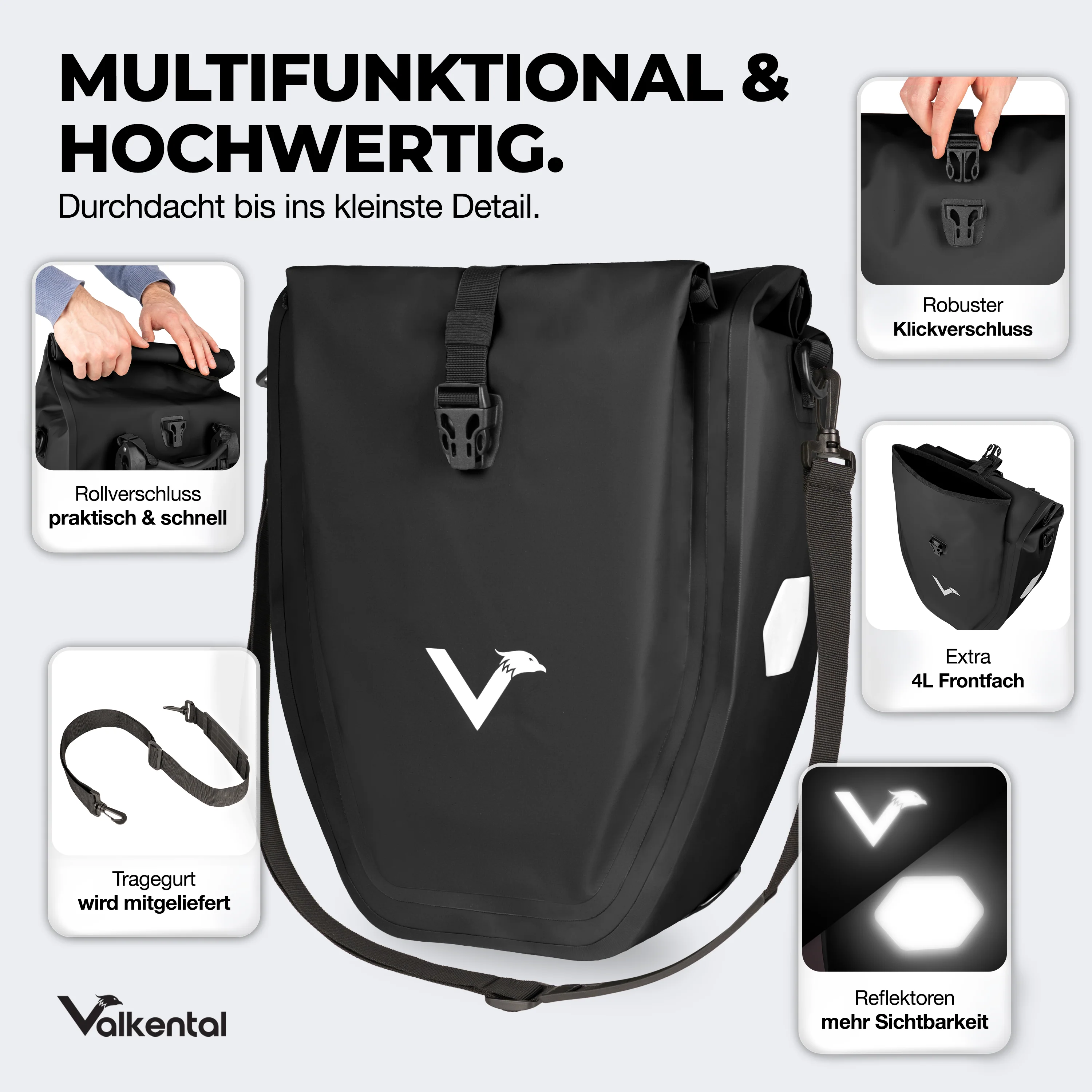 Bike Bag - große & wasserdichte Gepäckträgertasche - B-Ware - Image 118