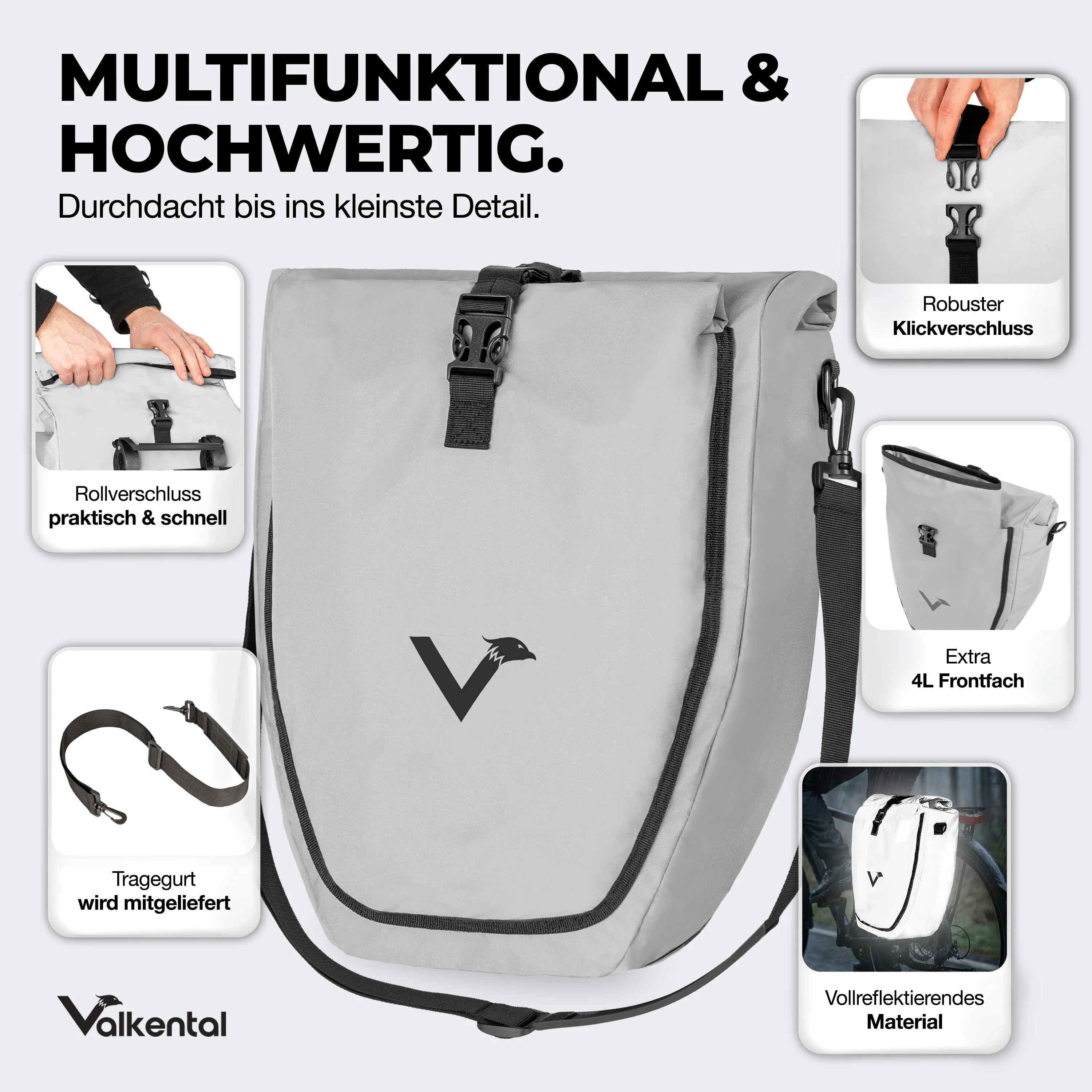 Bike Bag - große & wasserdichte Gepäckträgertasche - B-Ware - Image 126