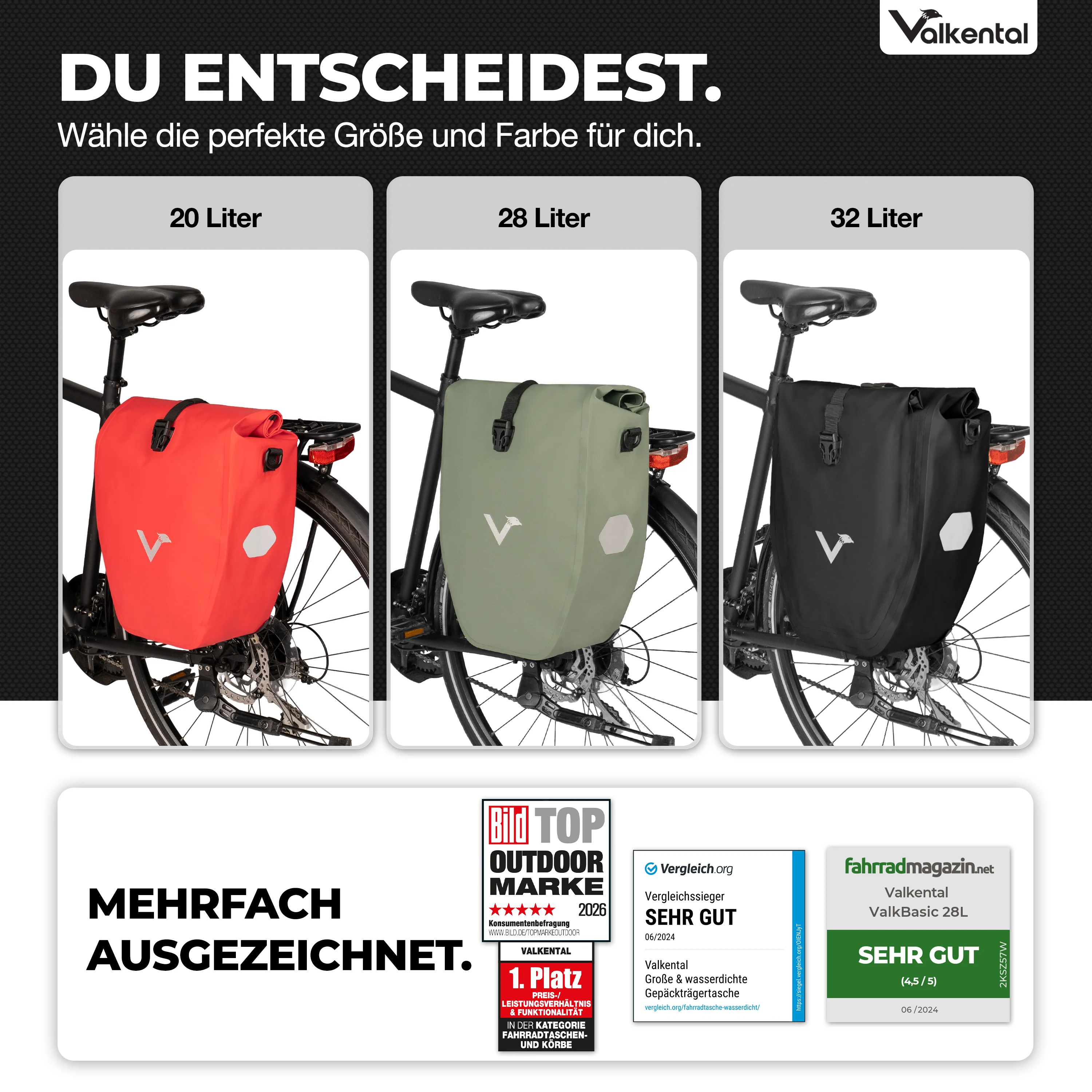 Bike Bag - große & wasserdichte Gepäckträgertasche - B-Ware - Image 128