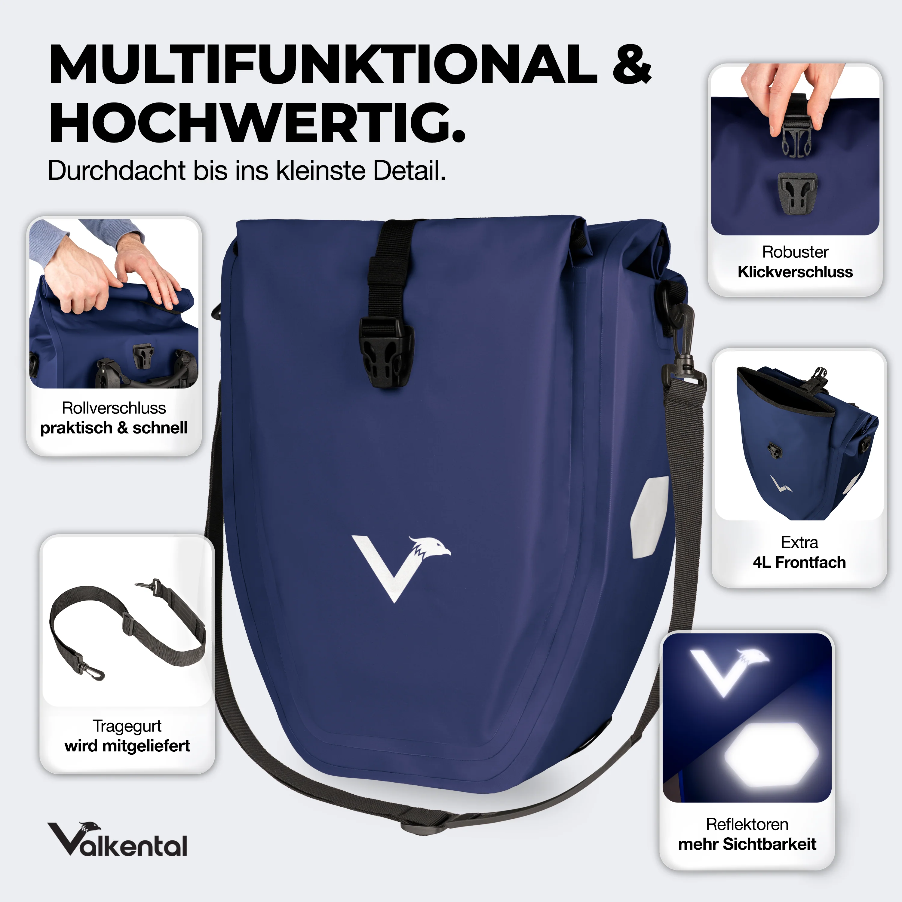 Bike Bag - große & wasserdichte Gepäckträgertasche - B-Ware - Image 134