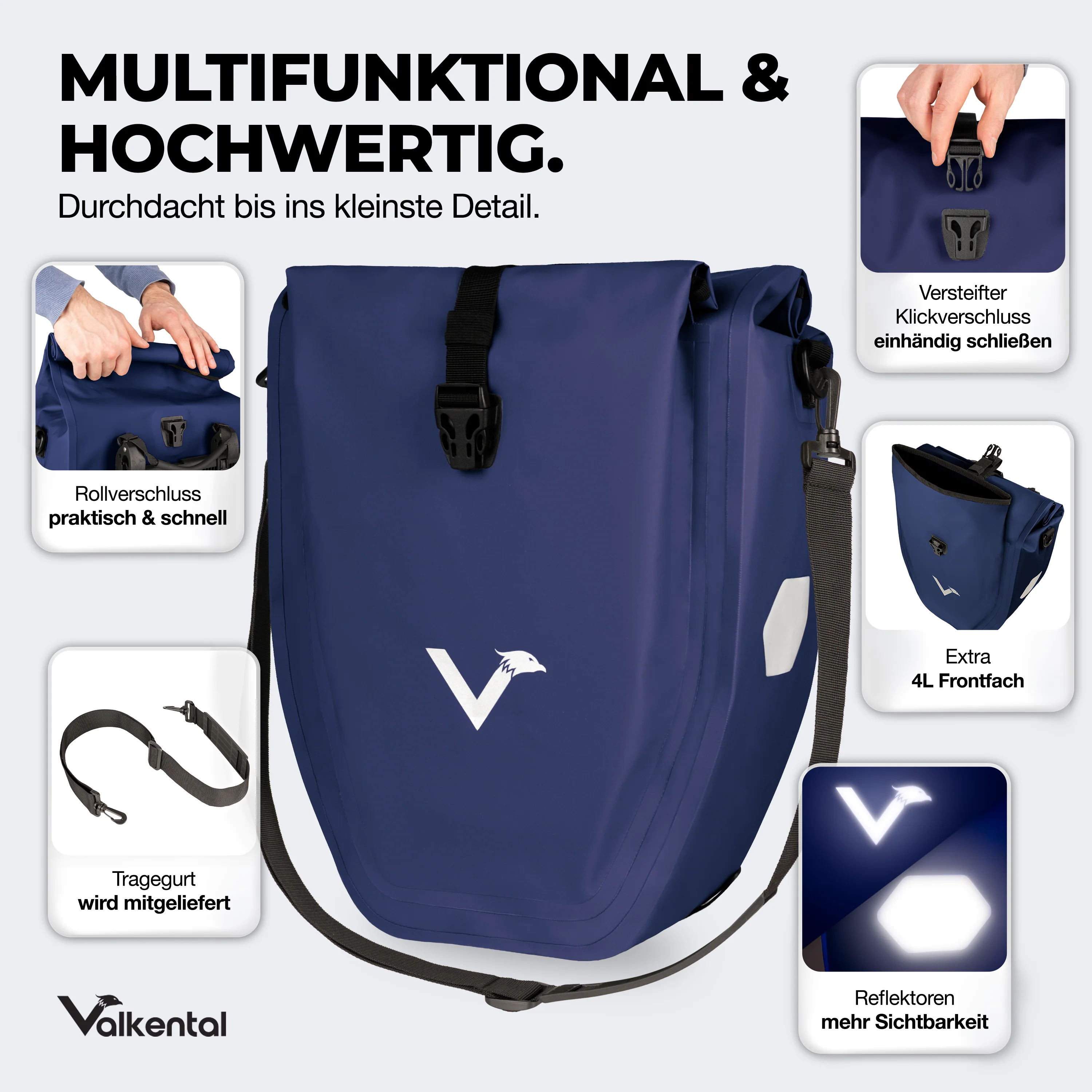 Bike Bag - große & wasserdichte Gepäckträgertasche - B-Ware - Image 135