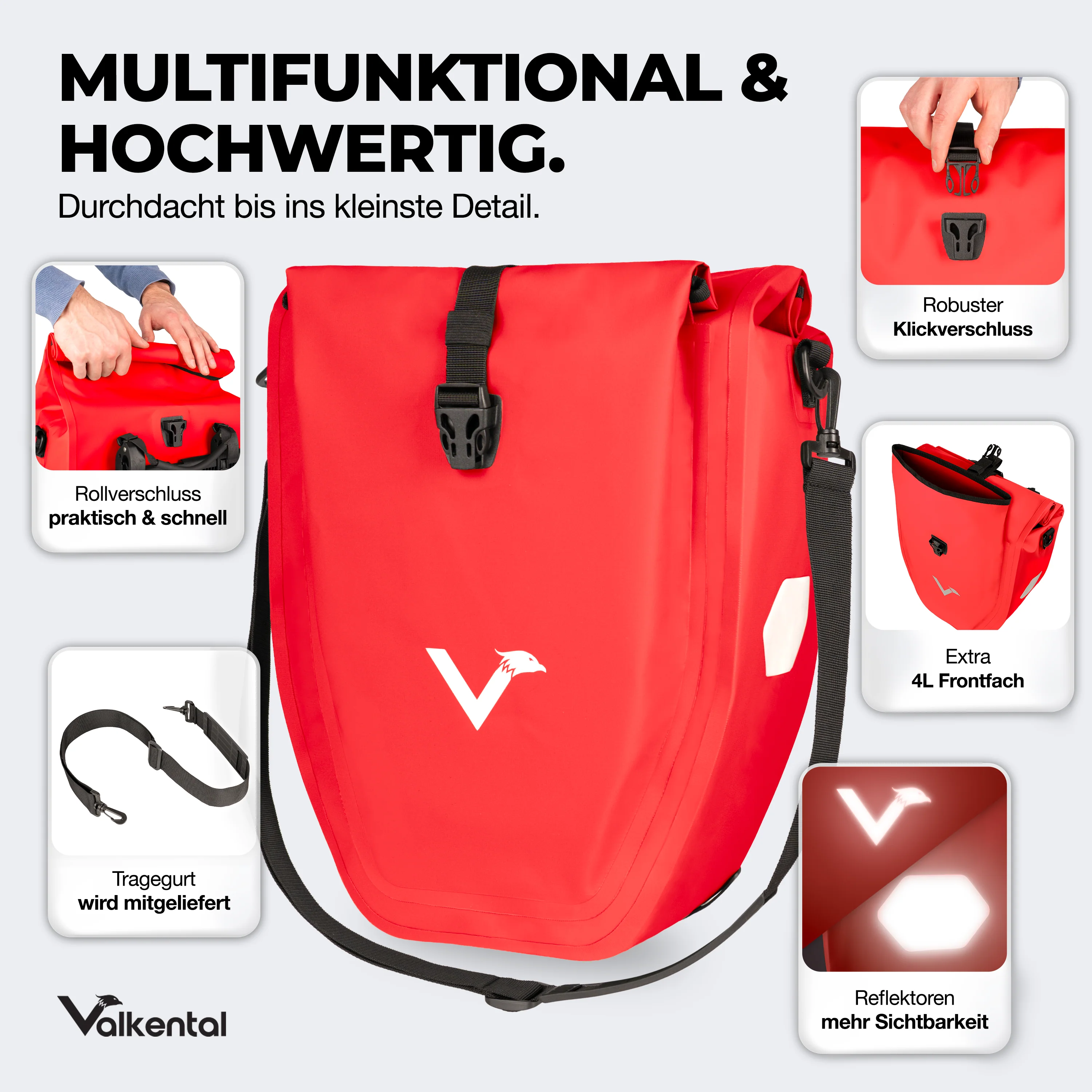 Bike Bag - große & wasserdichte Gepäckträgertasche - B-Ware - Image 143