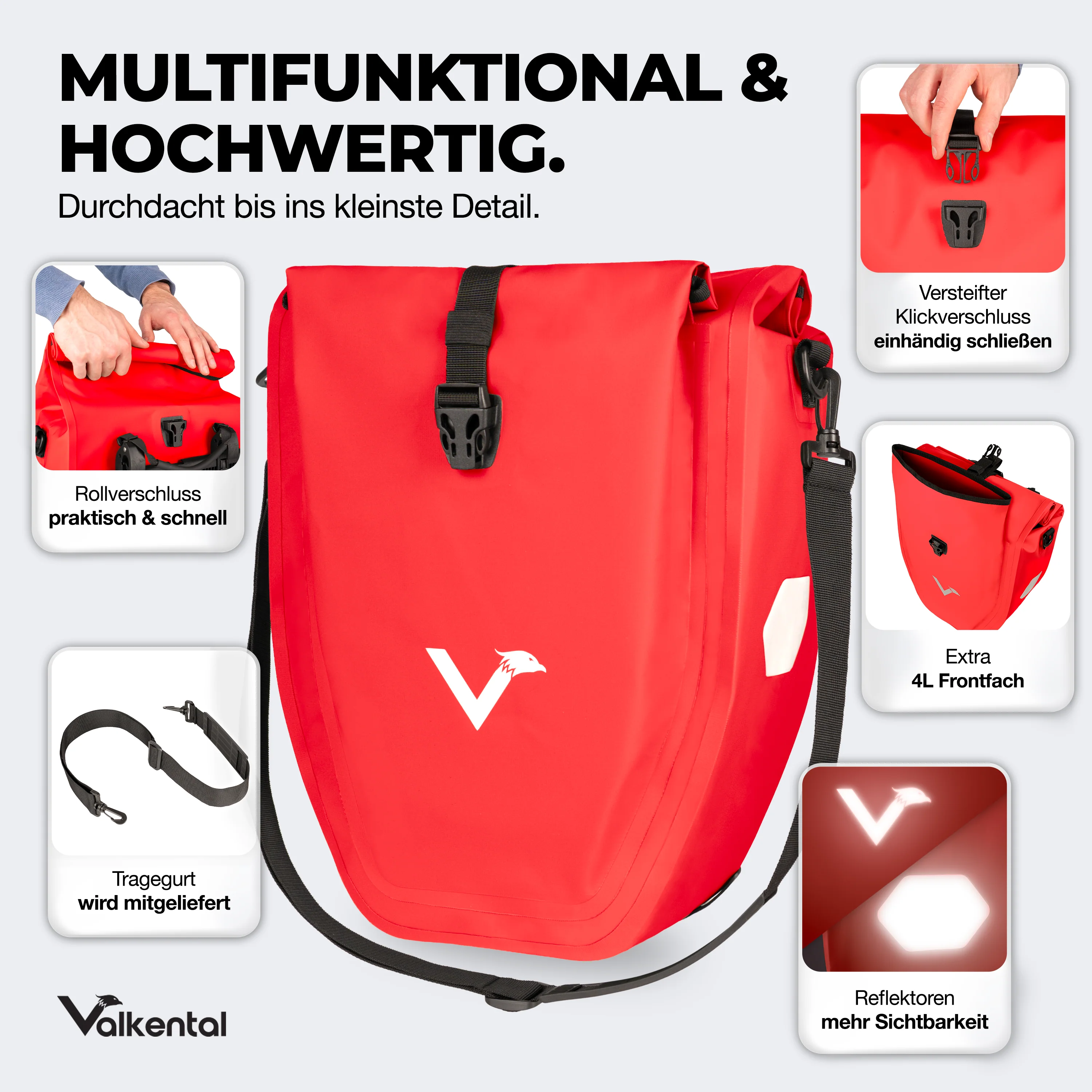 Bike Bag - große & wasserdichte Gepäckträgertasche - B-Ware - Image 144
