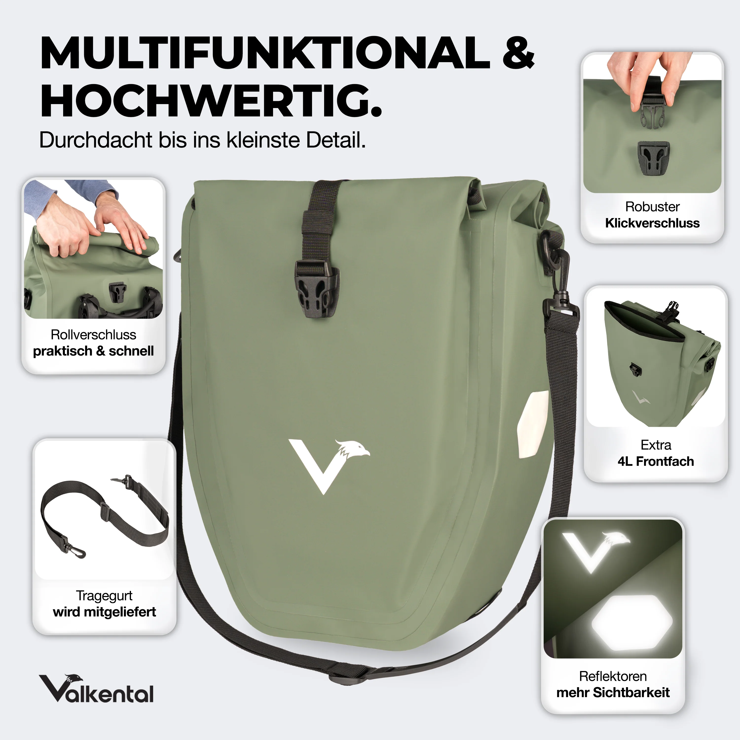 Bike Bag - große & wasserdichte Gepäckträgertasche - B-Ware - Image 161