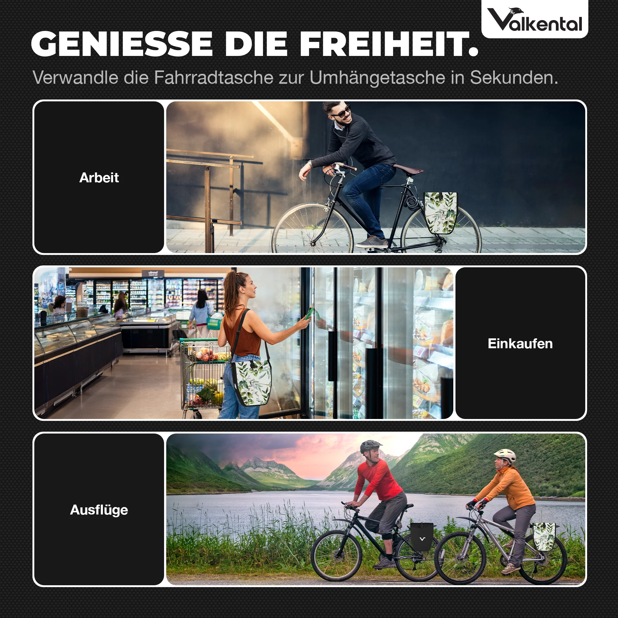 Bike Bag - große & wasserdichte Gepäckträgertasche - B-Ware - Image 35