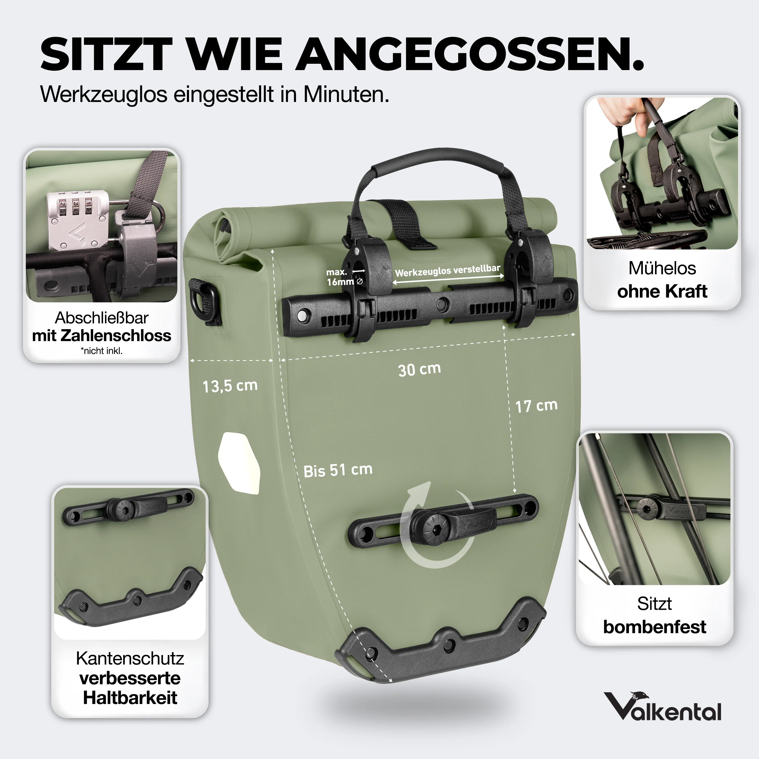Bike Bag - große & wasserdichte Gepäckträgertasche - B-Ware - Image 42