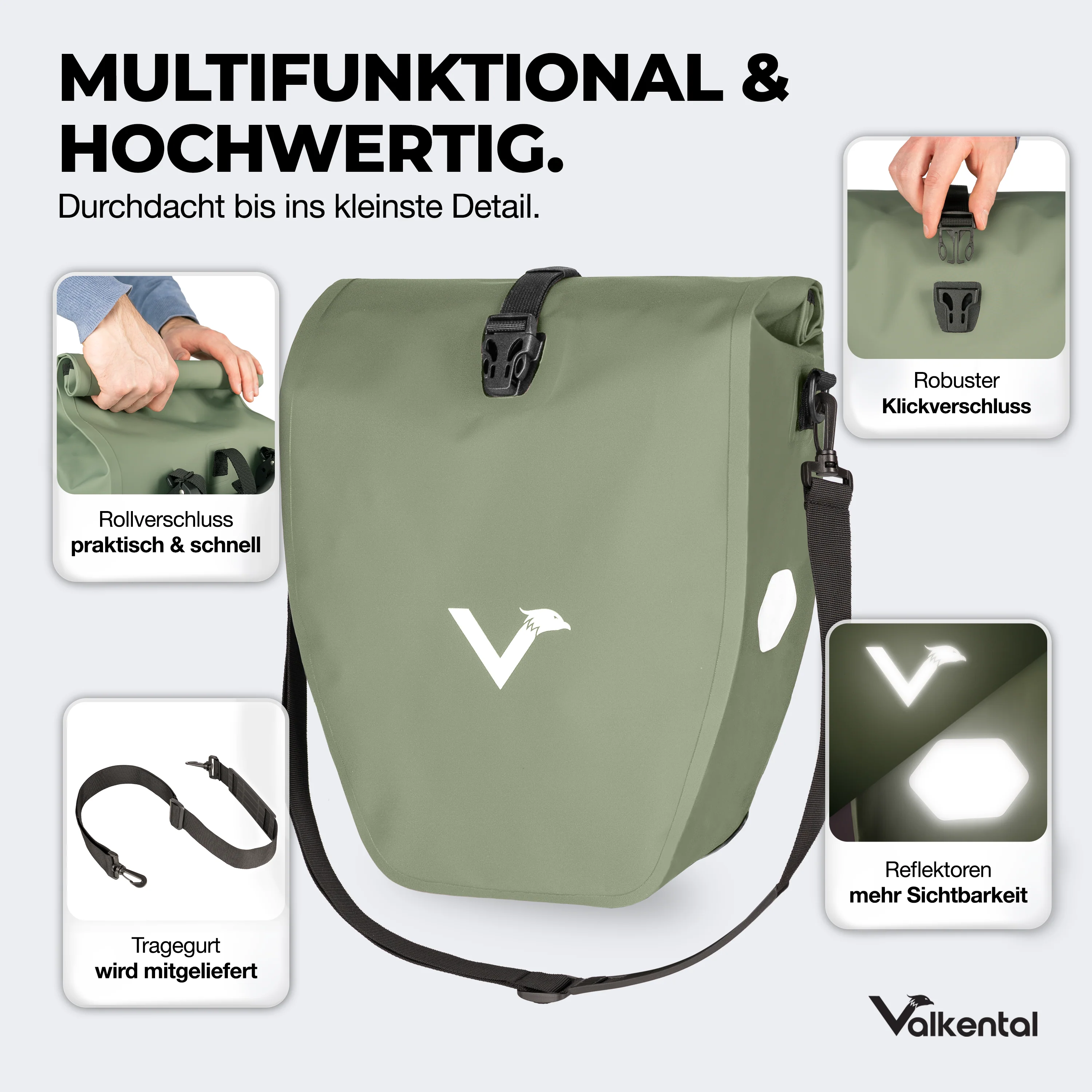 Bike Bag - große & wasserdichte Gepäckträgertasche - B-Ware - Image 44