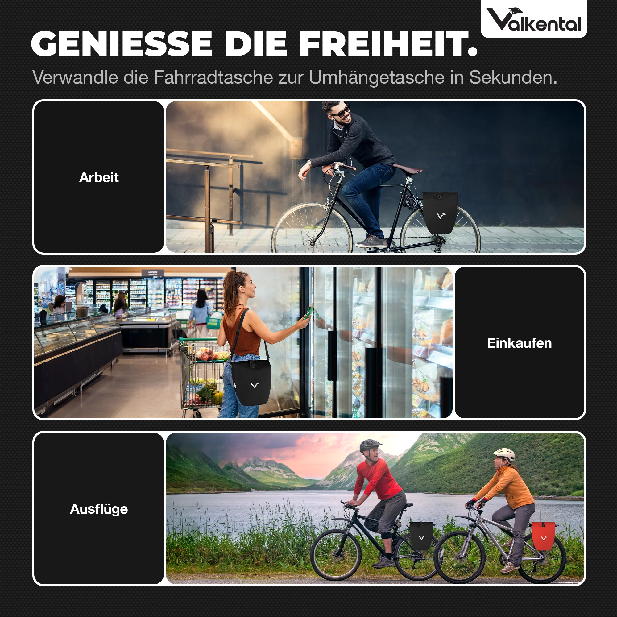 Bike Bag - große & wasserdichte Gepäckträgertasche - B-Ware - Image 51