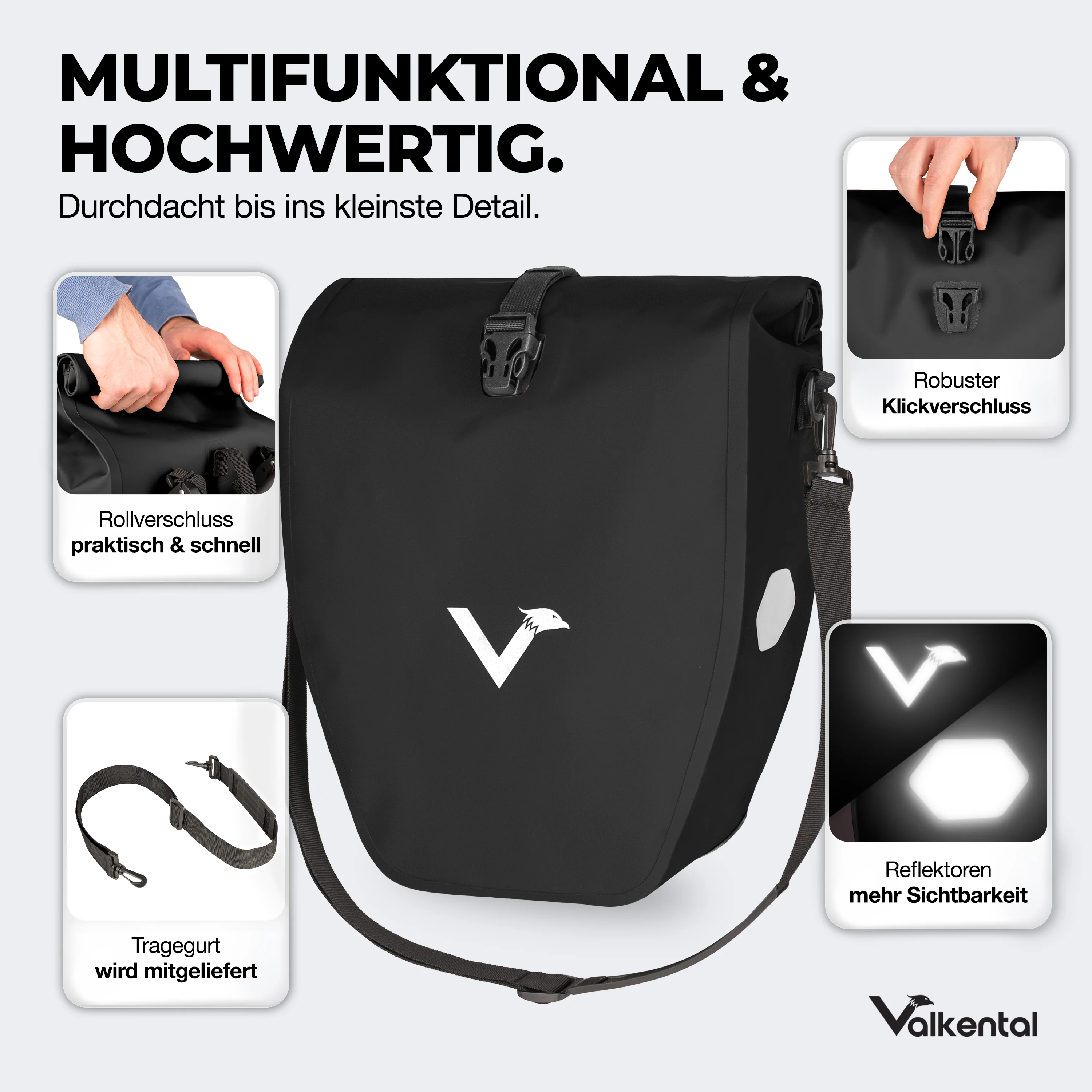 Bike Bag - große & wasserdichte Gepäckträgertasche - B-Ware - Image 52