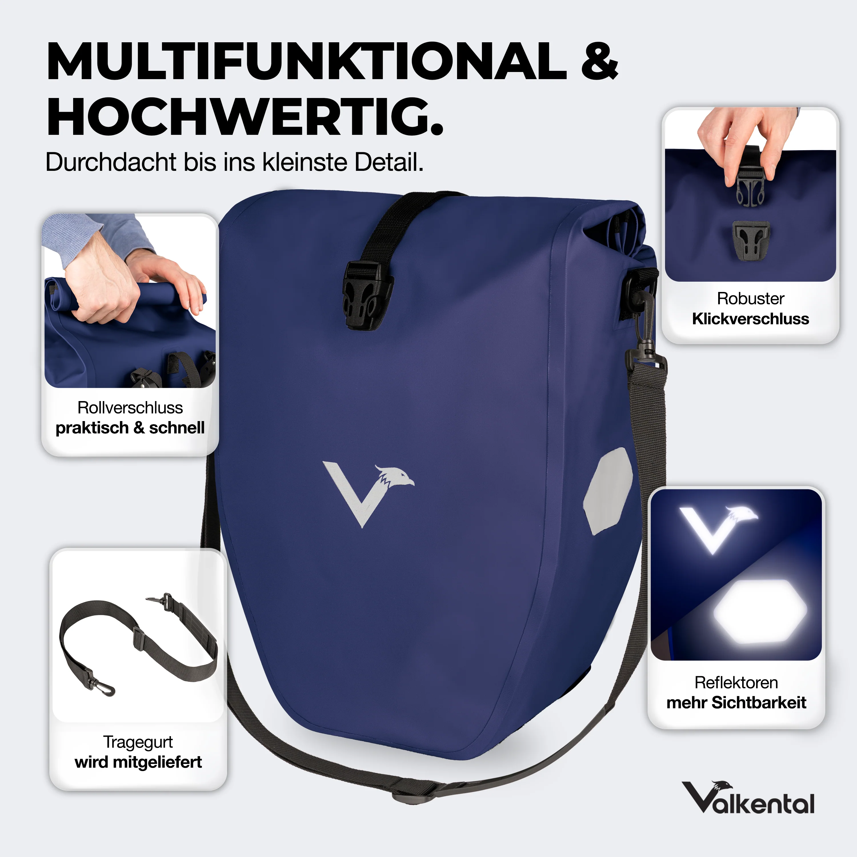 Bike Bag - große & wasserdichte Gepäckträgertasche - B-Ware - Image 77