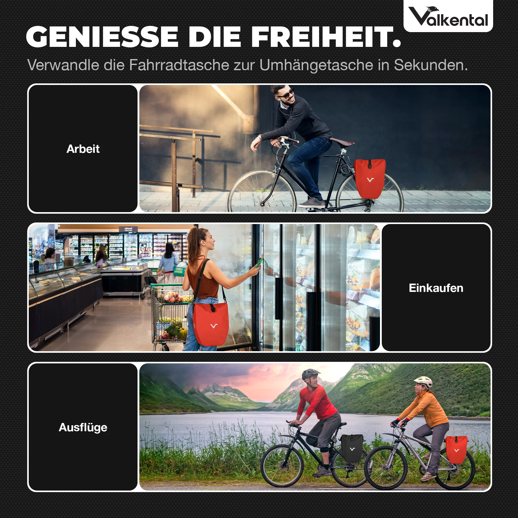 Bike Bag - große & wasserdichte Gepäckträgertasche - B-Ware - Image 84