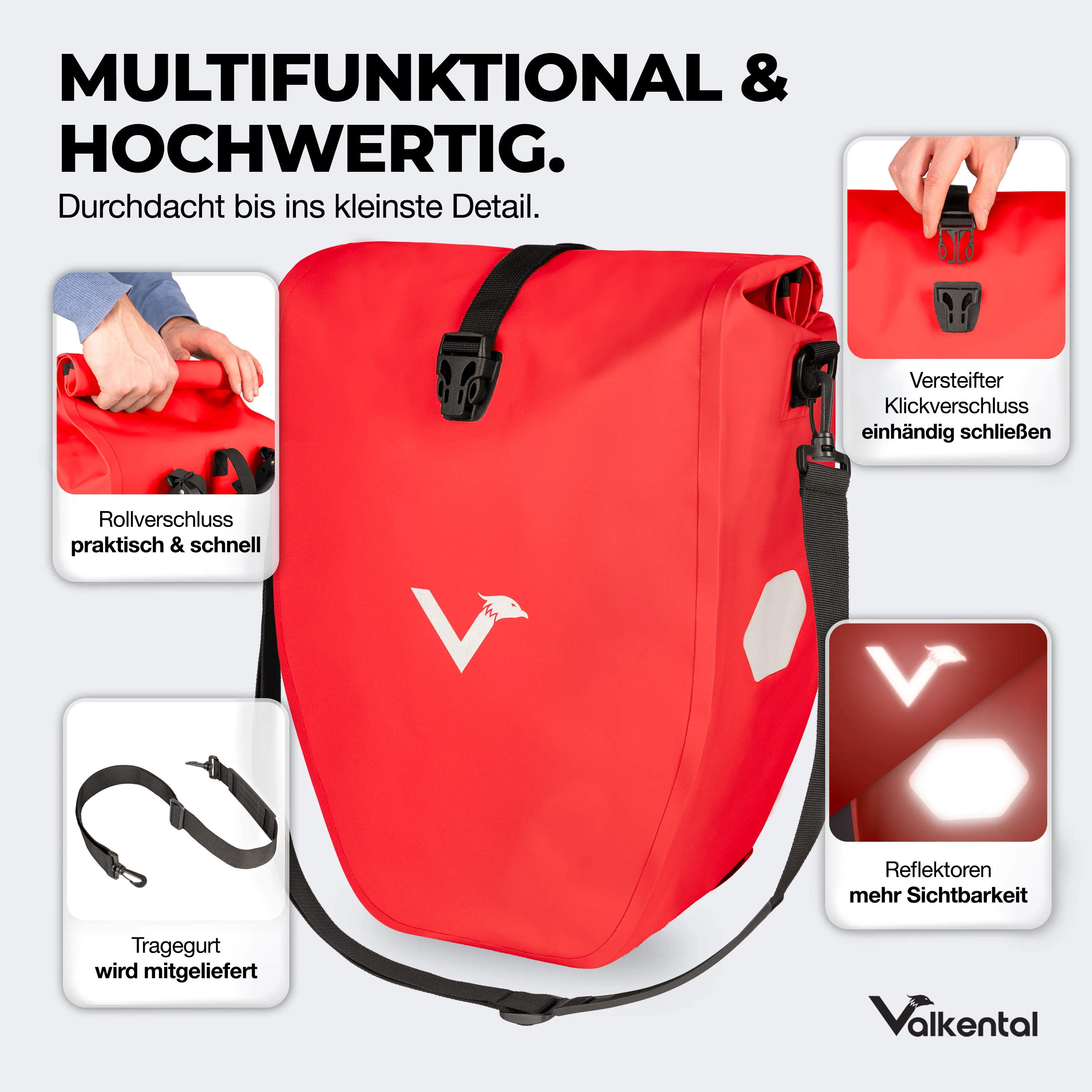 Bike Bag - große & wasserdichte Gepäckträgertasche - B-Ware - Image 85