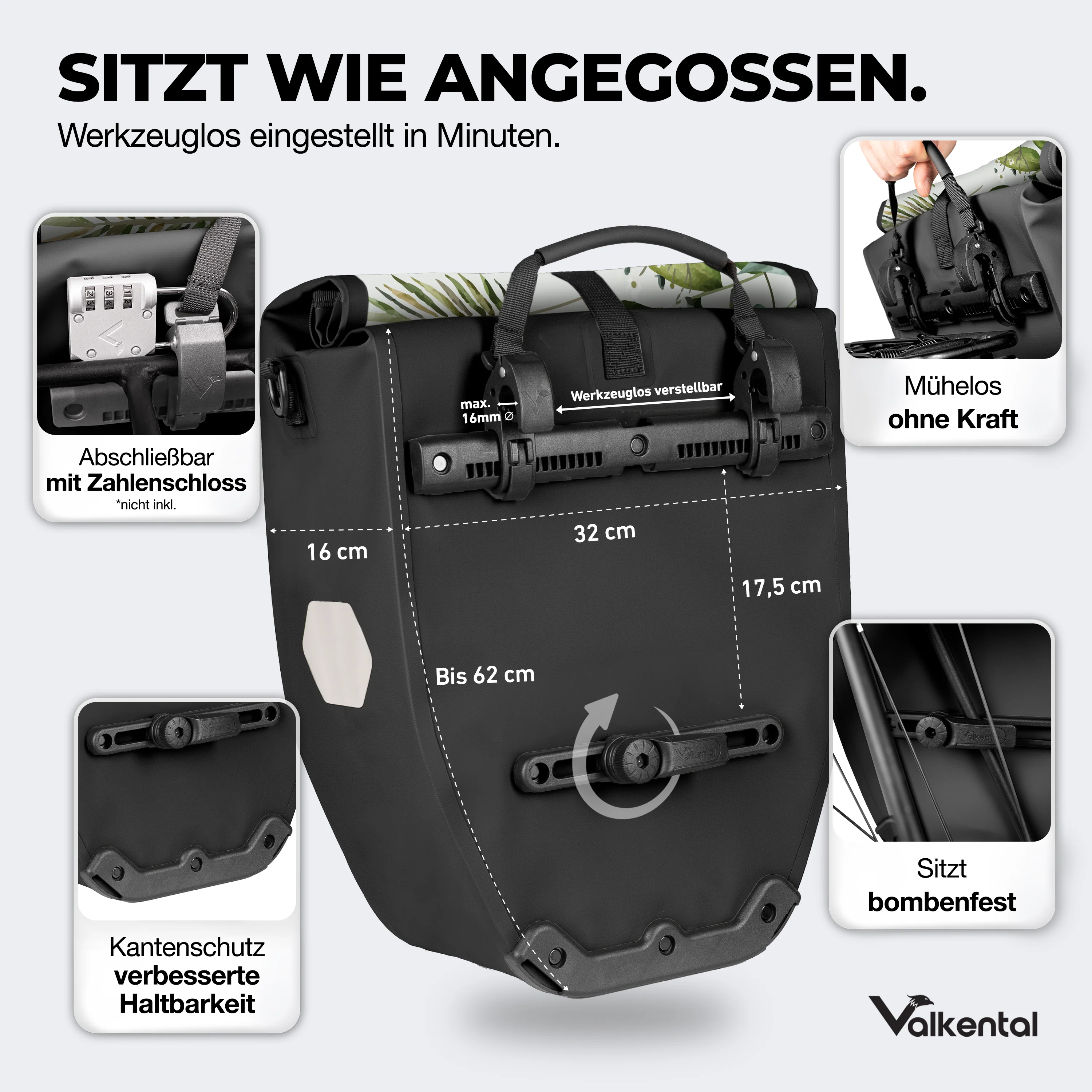 Bike Bag - große & wasserdichte Gepäckträgertasche - B-Ware - Image 91