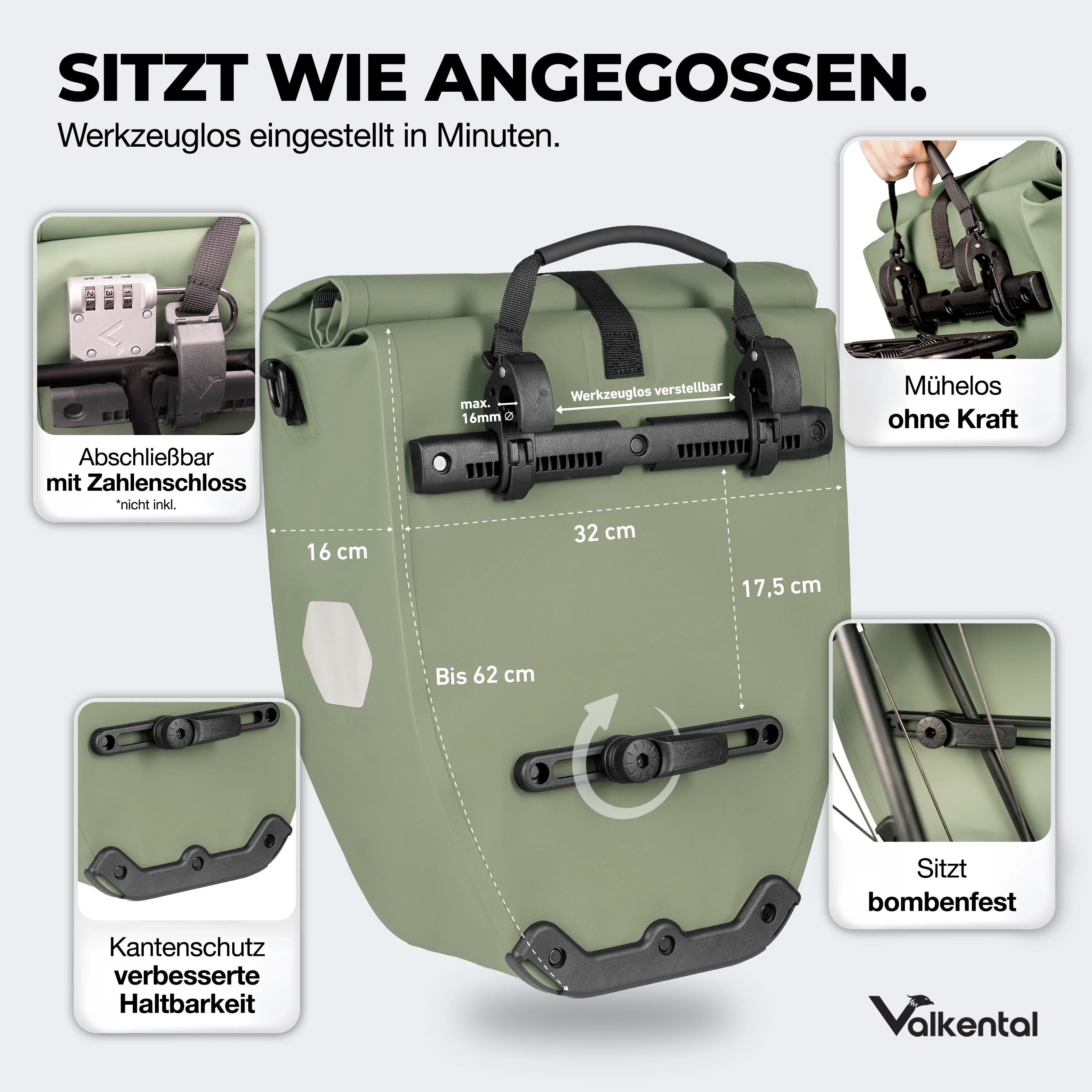 Bike Bag - große & wasserdichte Gepäckträgertasche - B-Ware - Image 99